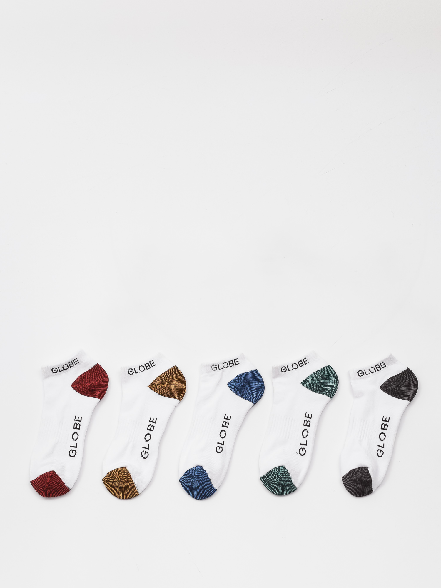 Globe Ingles Ankle 5 Pack Socken (white)