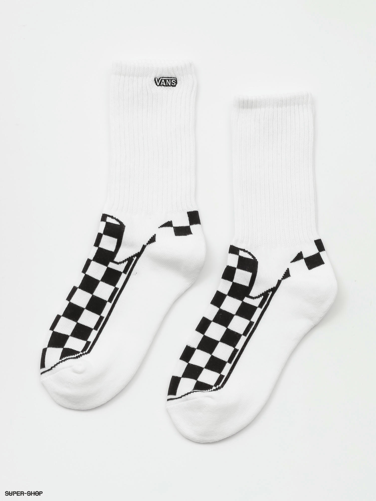 checkerboard slip on vans black and white