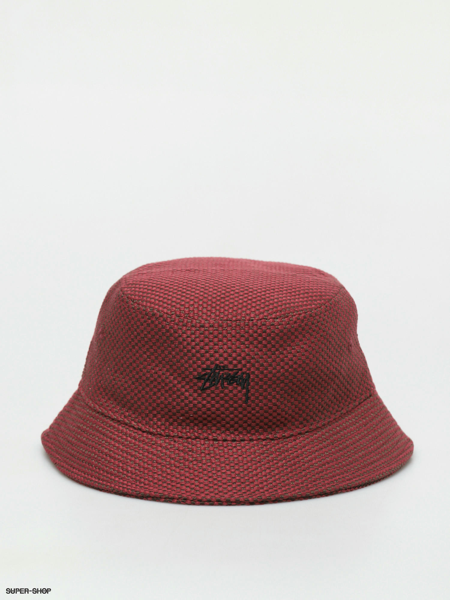 Stussy red store bucket hat