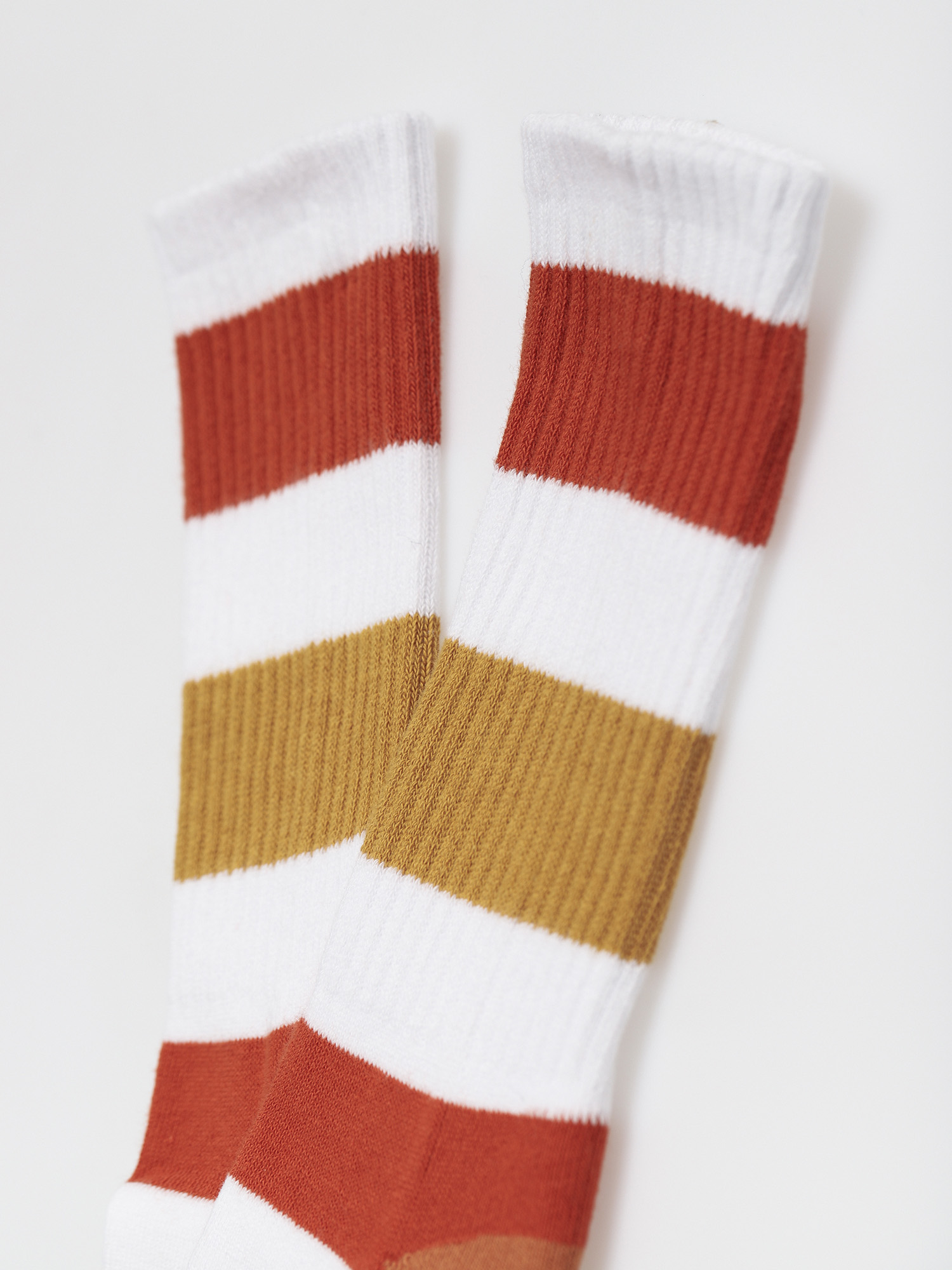 Toy Machine Monster Big Stripe Socks (white/brown)