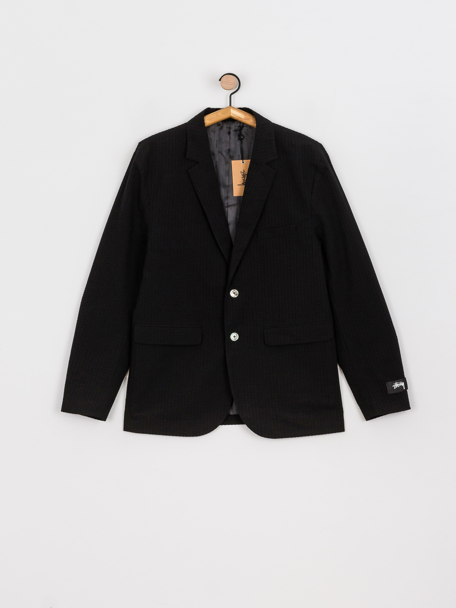 Stussy Marynarka Seersucker Sport Jacket - black (black)
