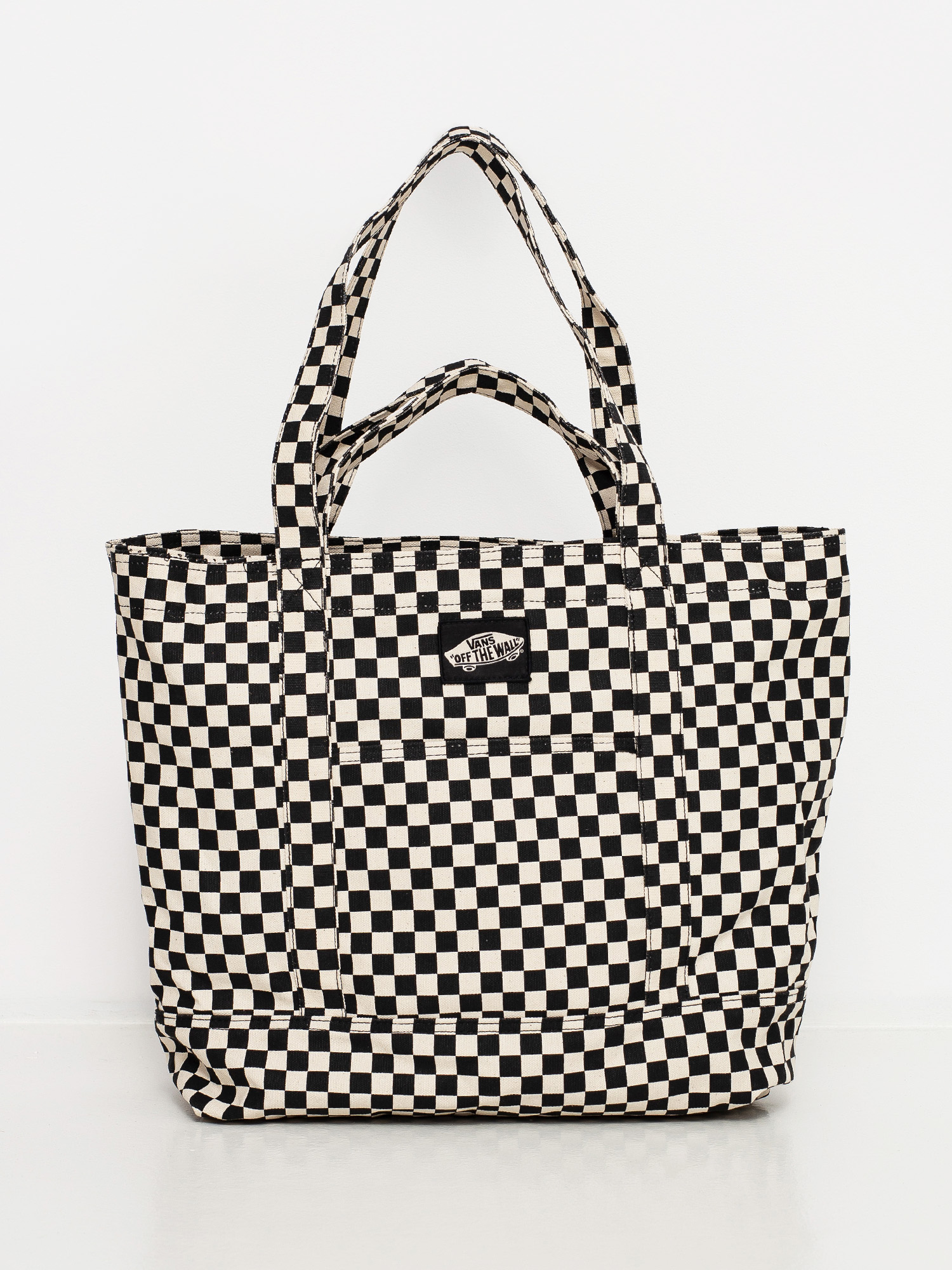 Vans Checkerboard Tote Bag Vans Tell All Zip Tote Handbag Wmn