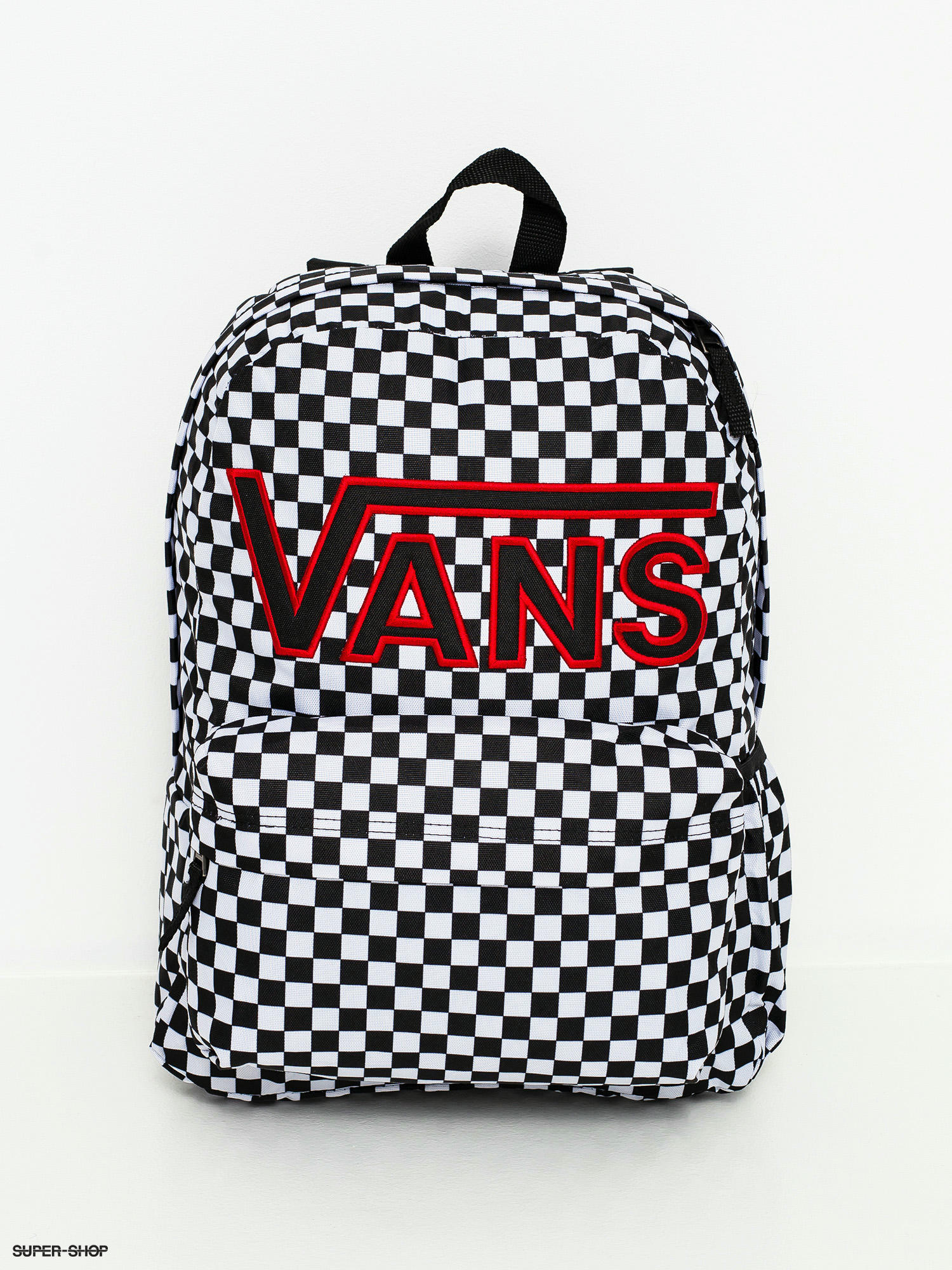 Vans backpack black discount checkered