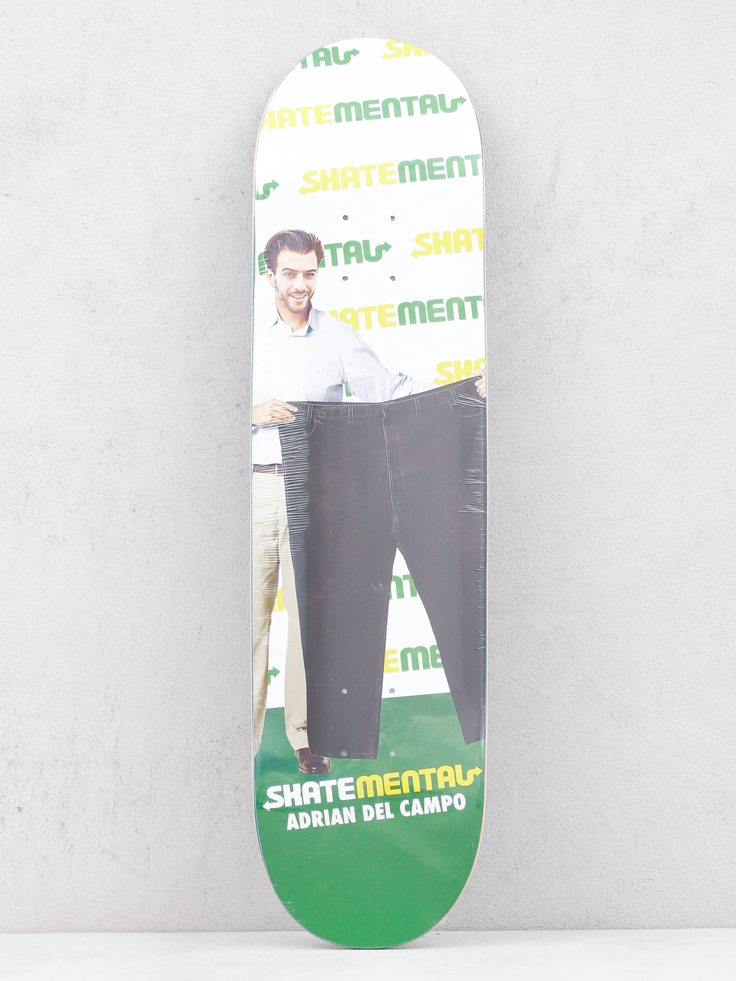 Skate Mental Adrian Delpantso Deck (white/green)