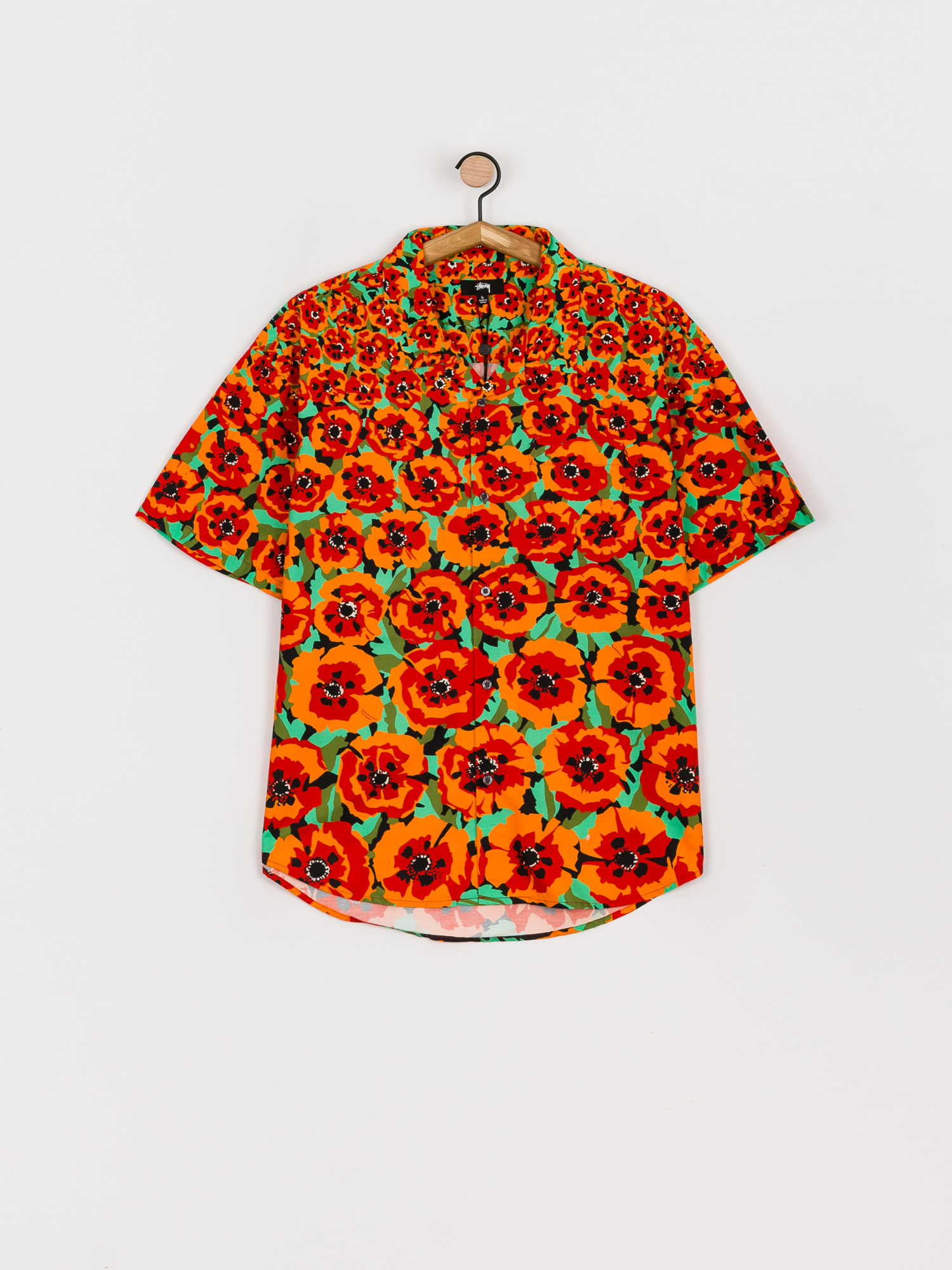 STUSSY ステューシー シャツ 長袖 メンズ Water Color Poppy