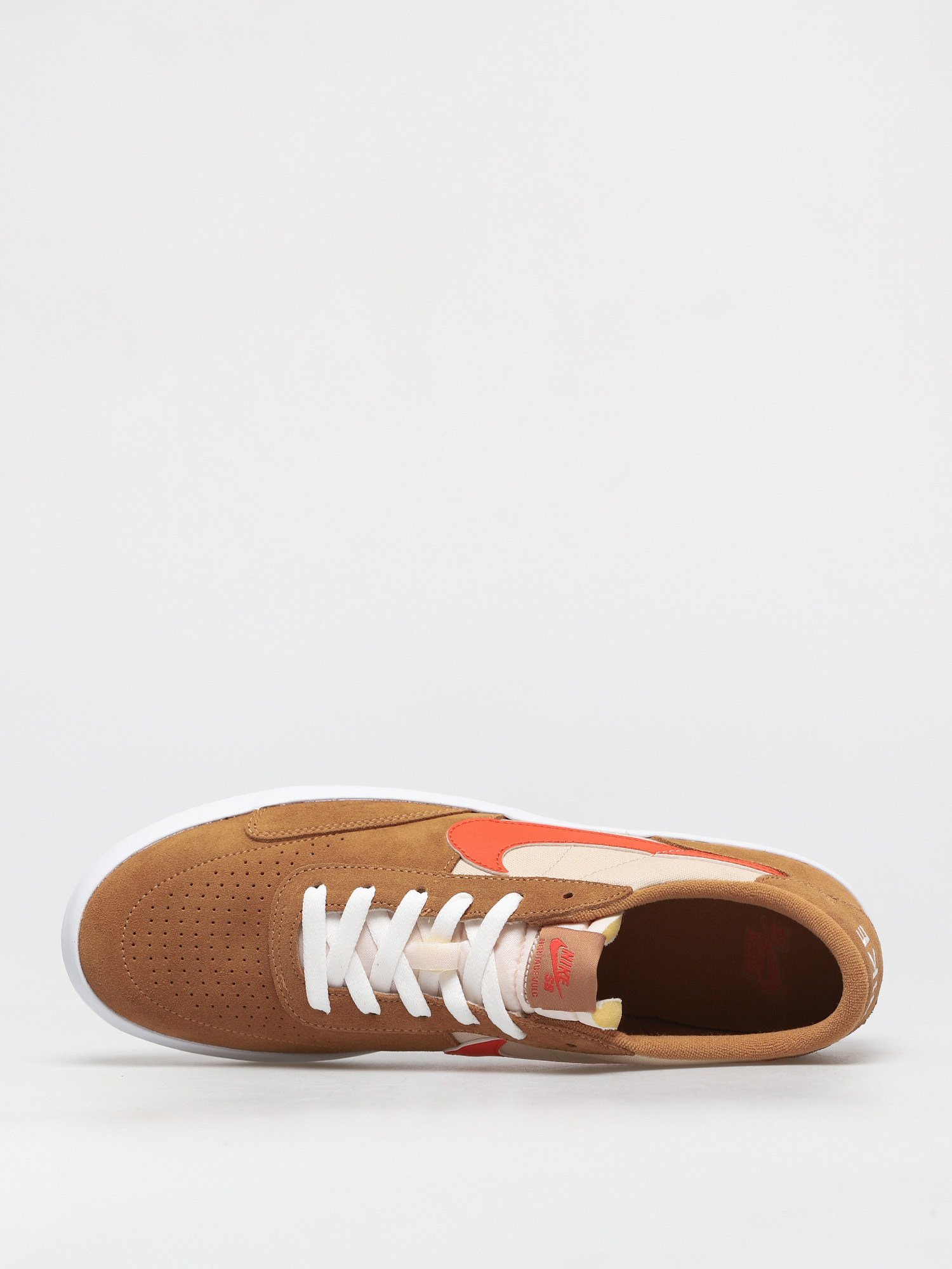 nike sb team classic golden beige & red skate shoes
