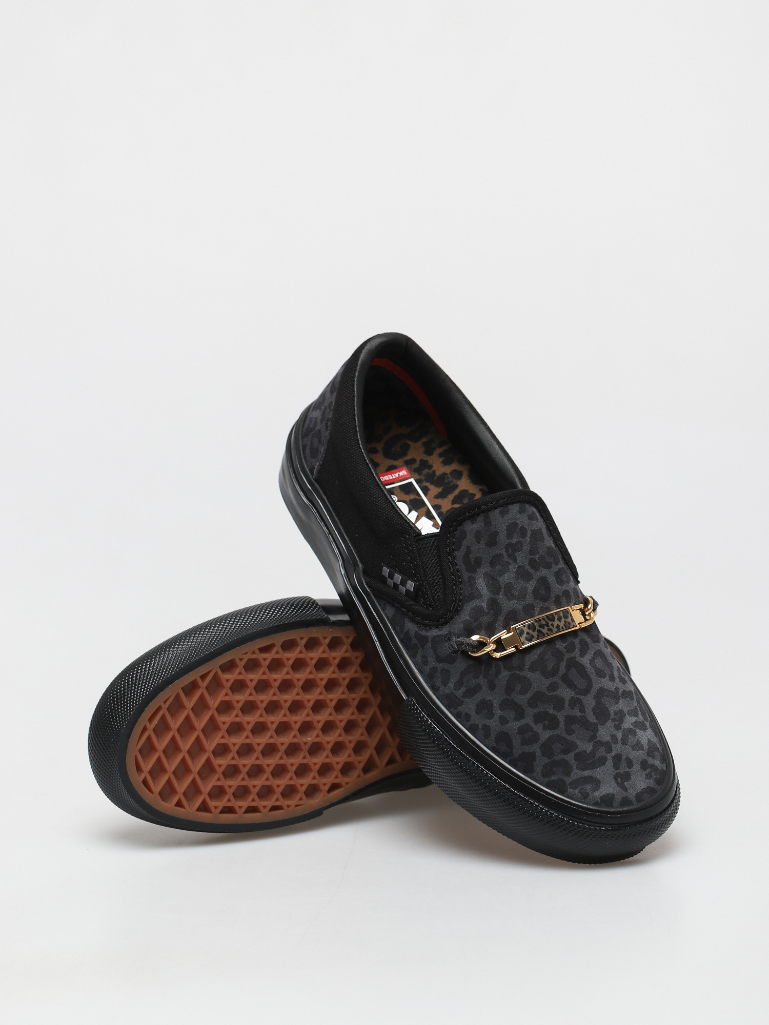 Vans Skate Slip On Shoes (cher strauberry/cheetah)