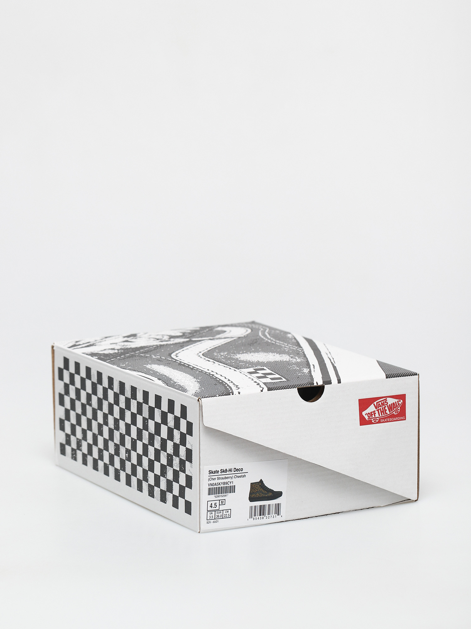 Vans Skate Sk8 Hi Decon Shoes (cher strauberry/cheetah)