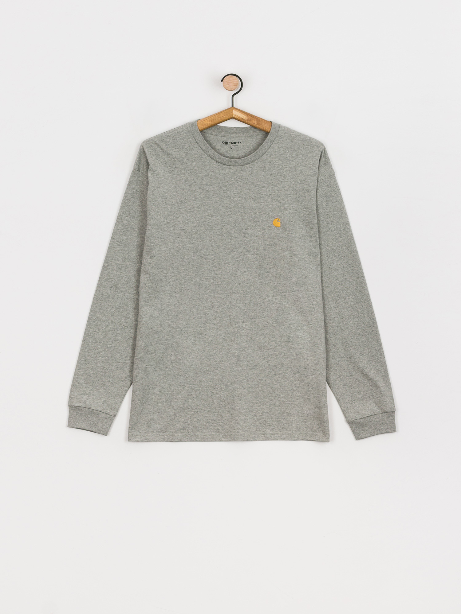 Carhartt WIP Chase Longsleeve (grey heather/gold)