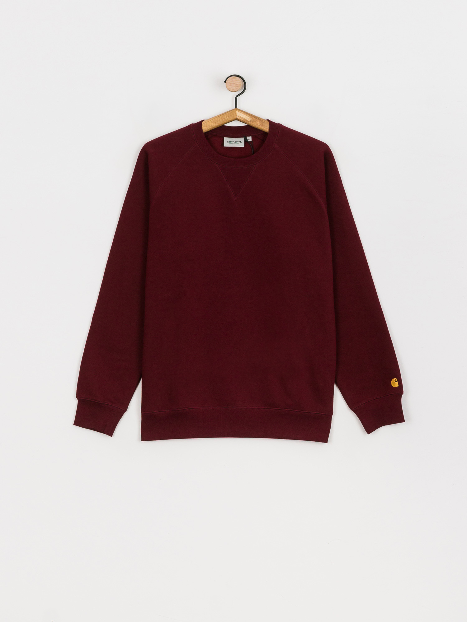 Carhartt WIP Chase Sweatshirt burgundy (jam/gold)
