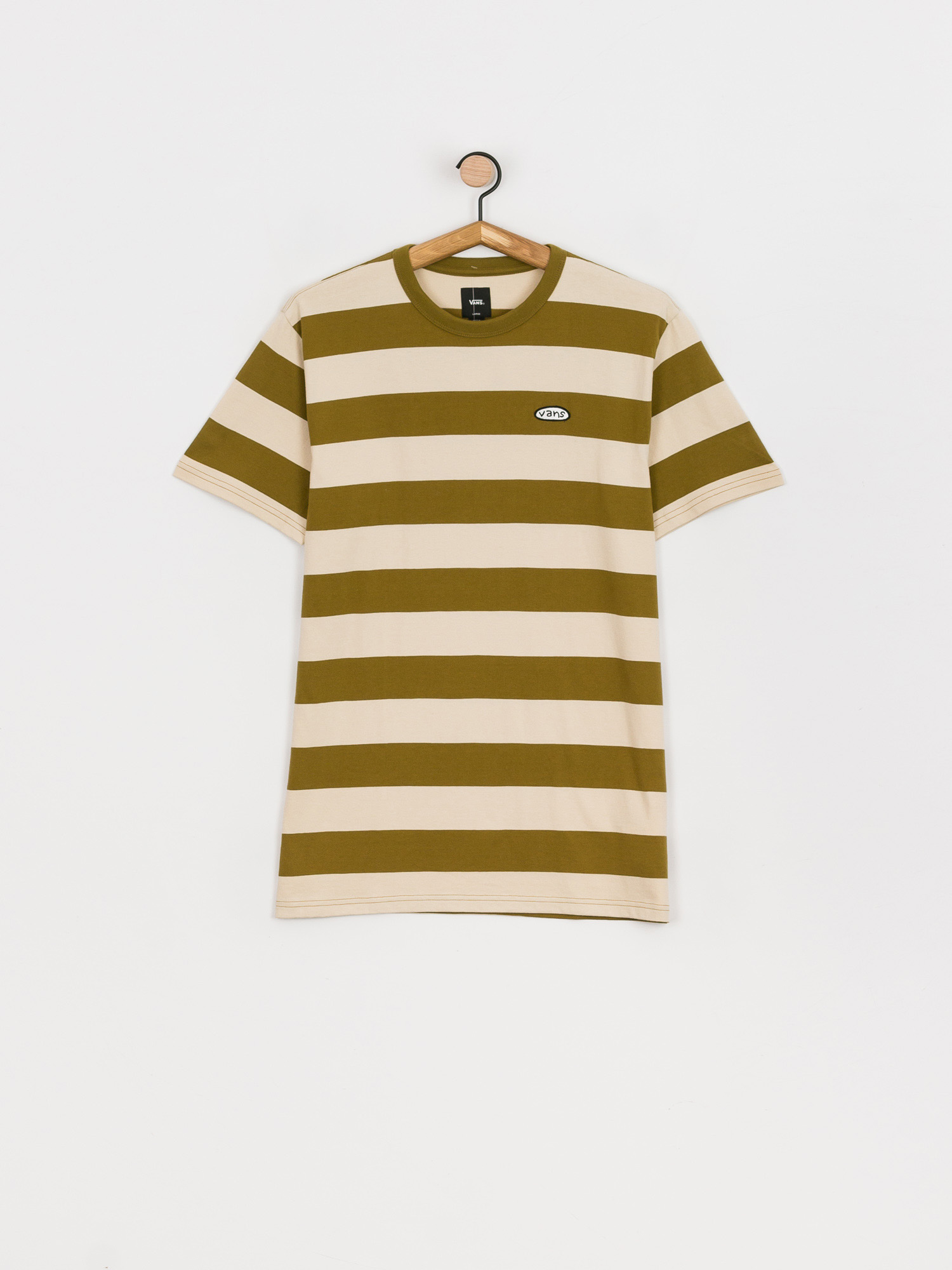 Vans Color Multiplier Stripe Crew T-shirt (nutria/oatmeal)