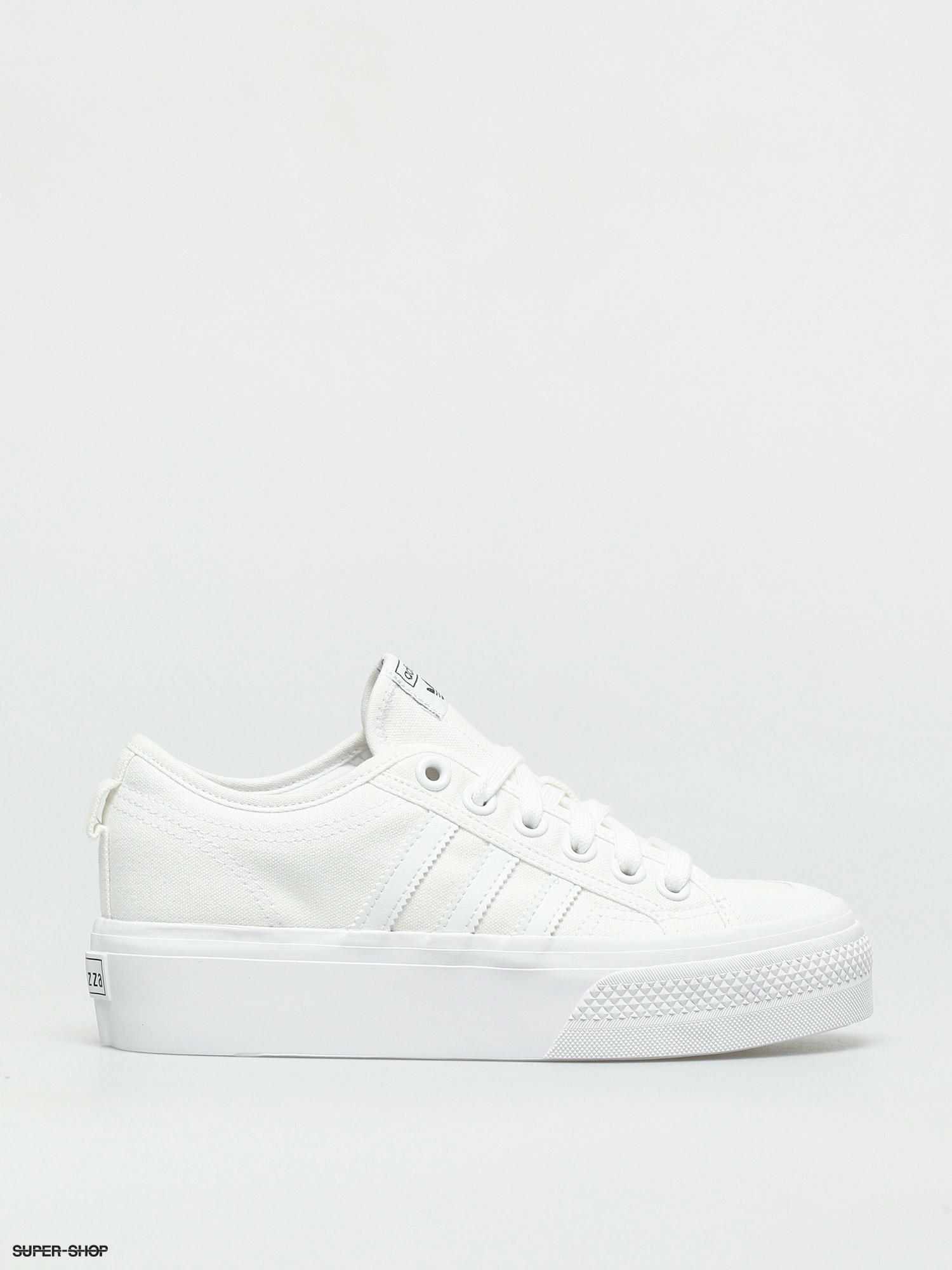 adidas white platform shoes