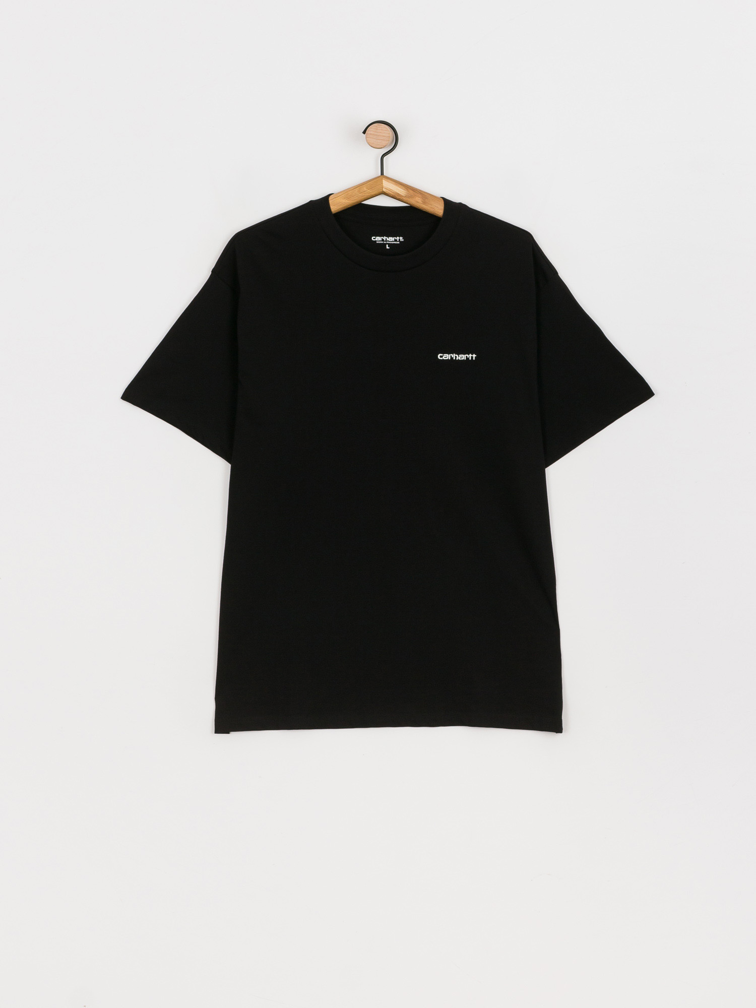 Carhartt Wip Script Embroidery T Shirt Black White