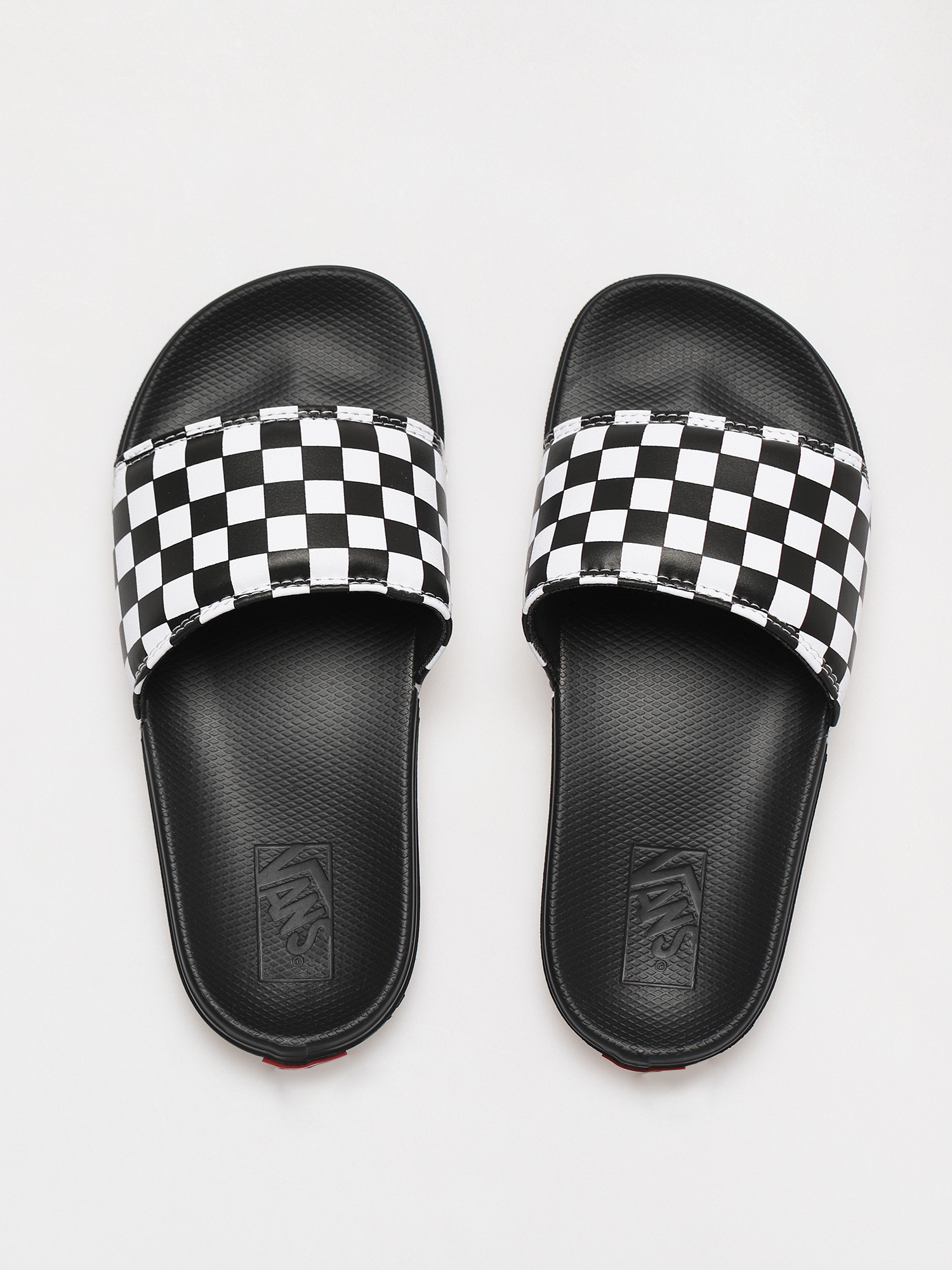 checkered vans flip flops