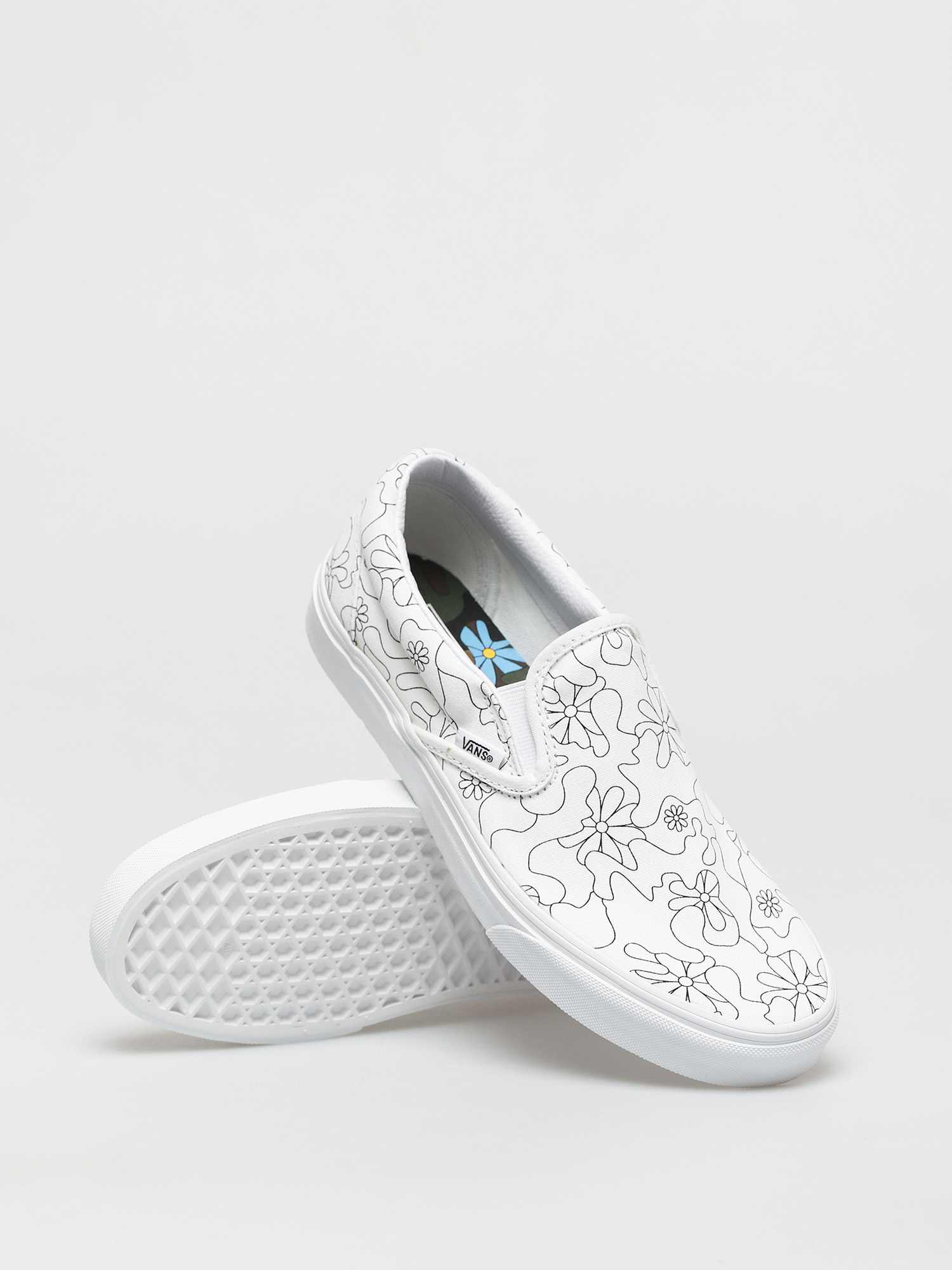 Vans Classic Slip On Shoes (u paint/camo daisy)