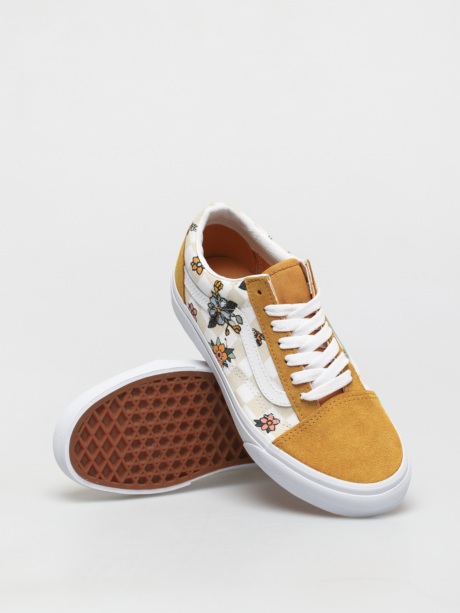 Vans Old Skool Shoes (garden check/blk/tr wht)