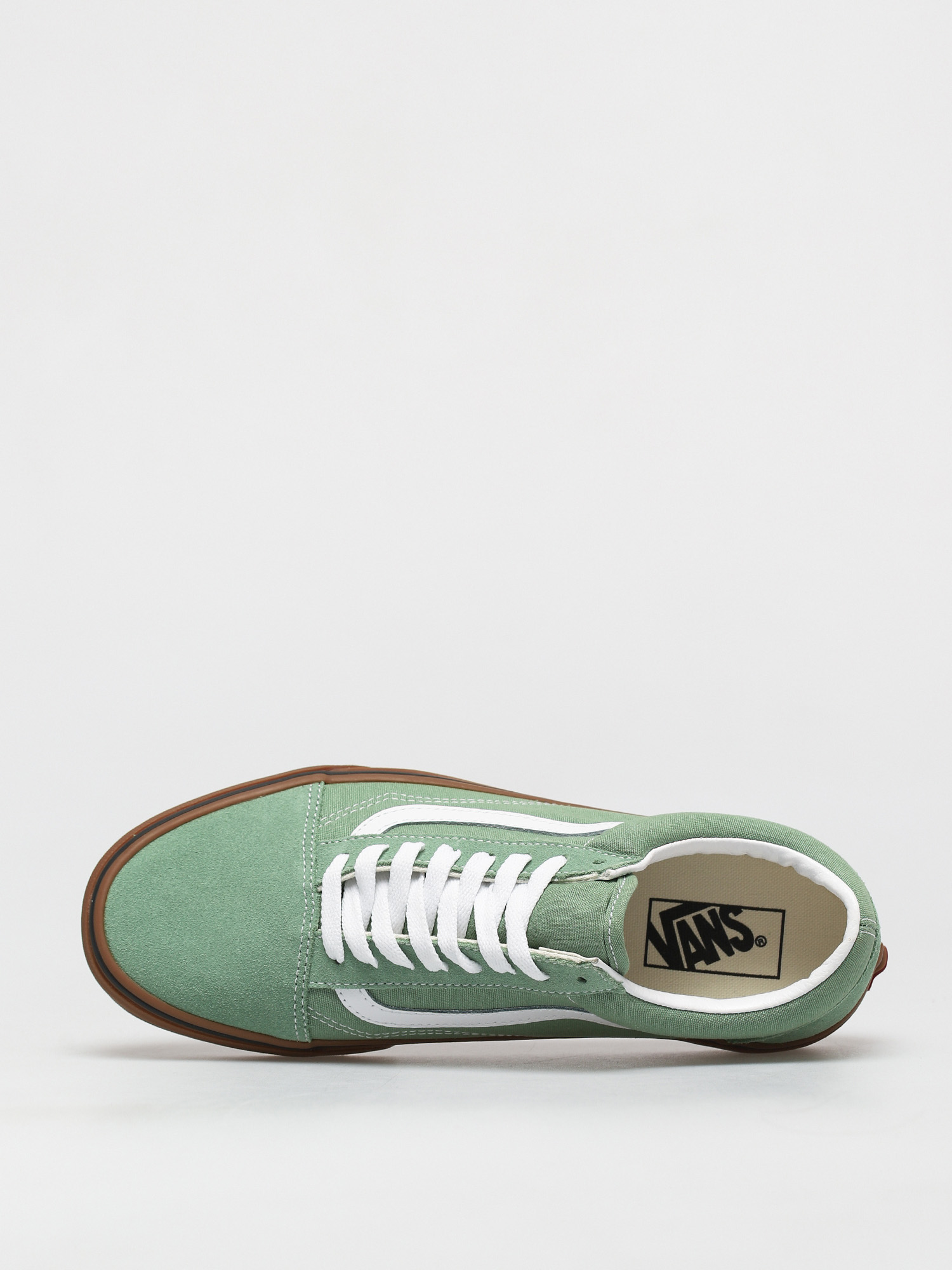 NWT Vans Old 2024 Skool Gum Basil/True White Skate Shoes - Men's 10.5