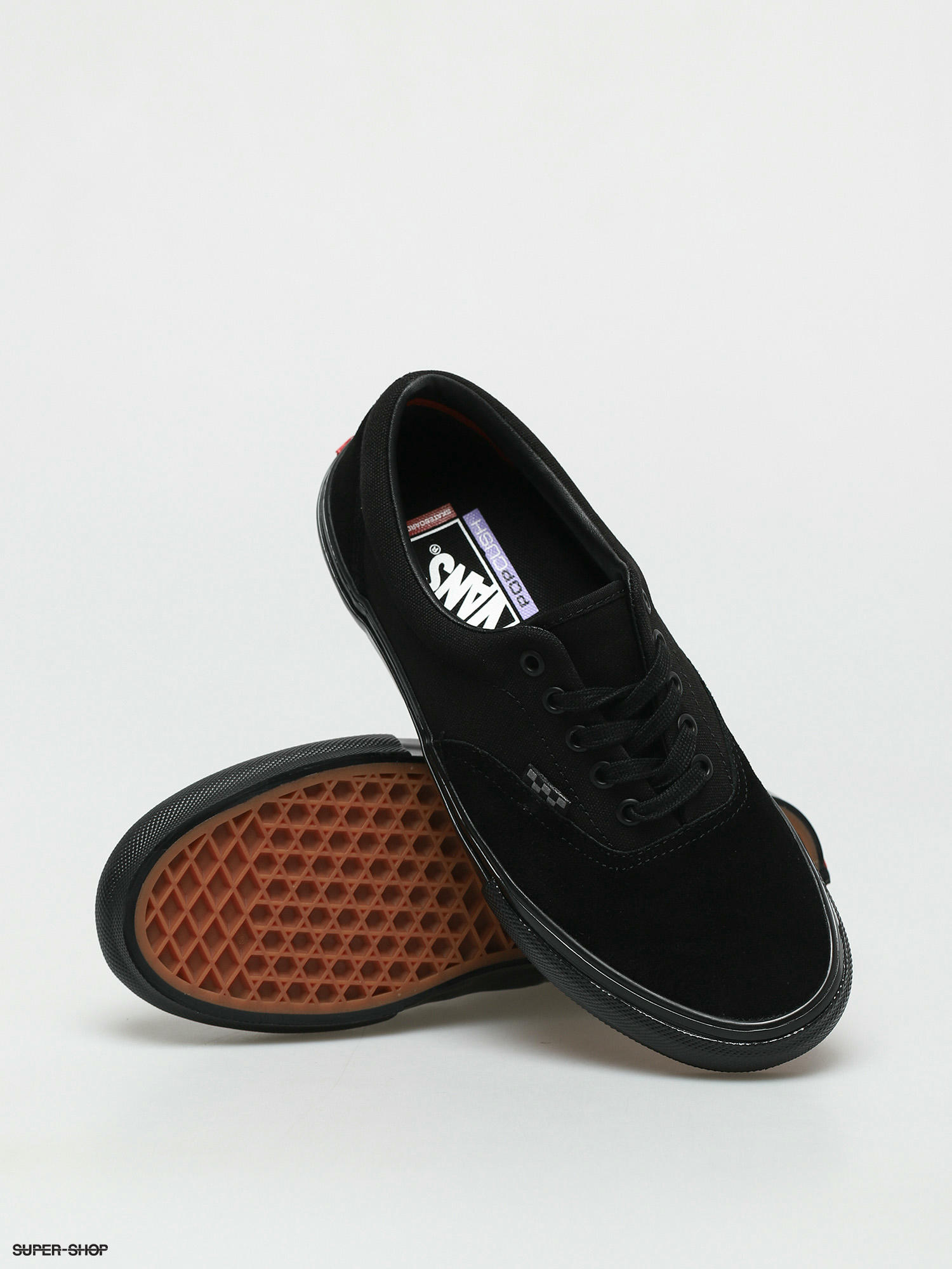 Vans era black on sale leather