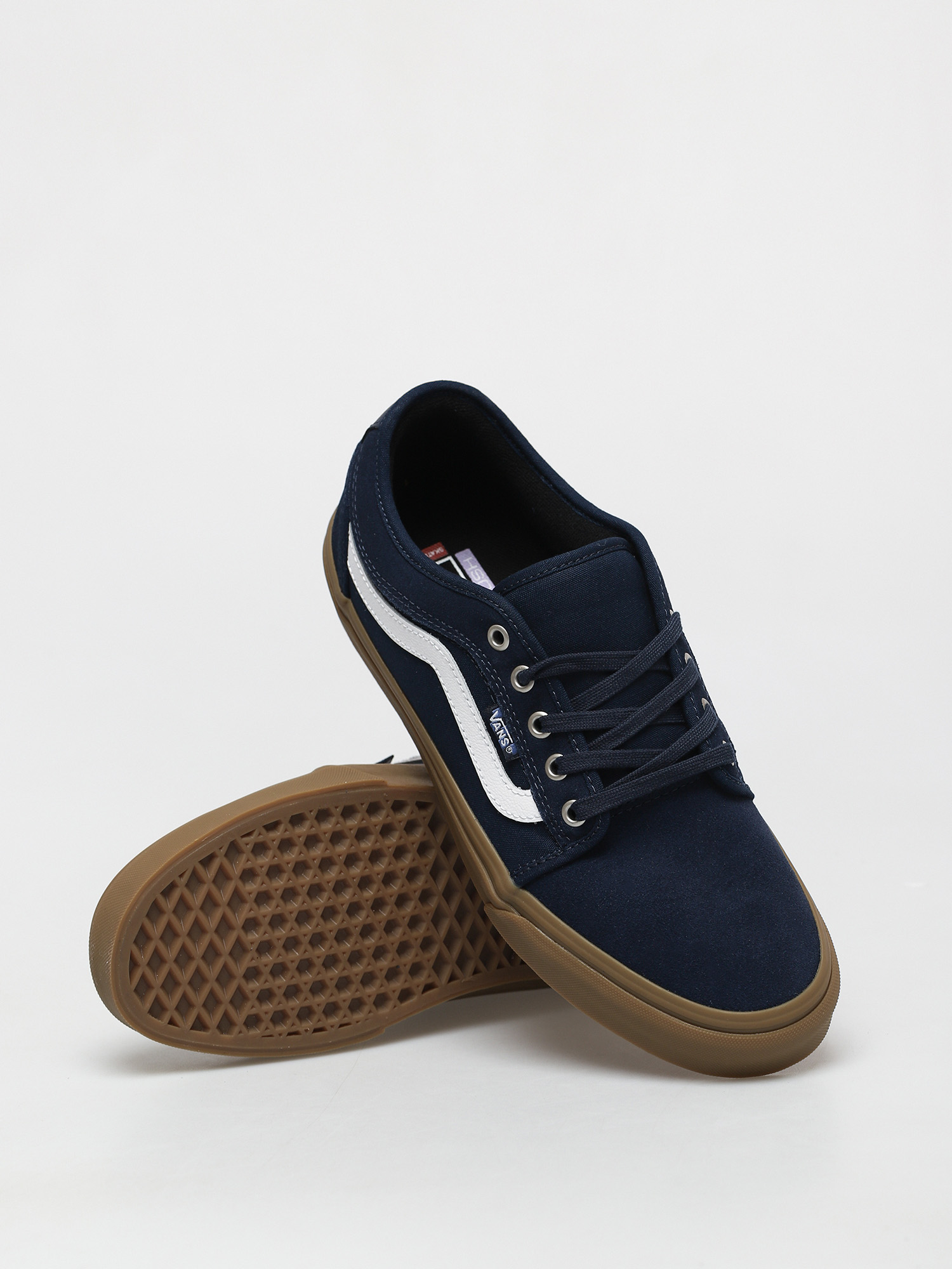 Vans Chukka Low Sidestripe Shoes (navy/gum)