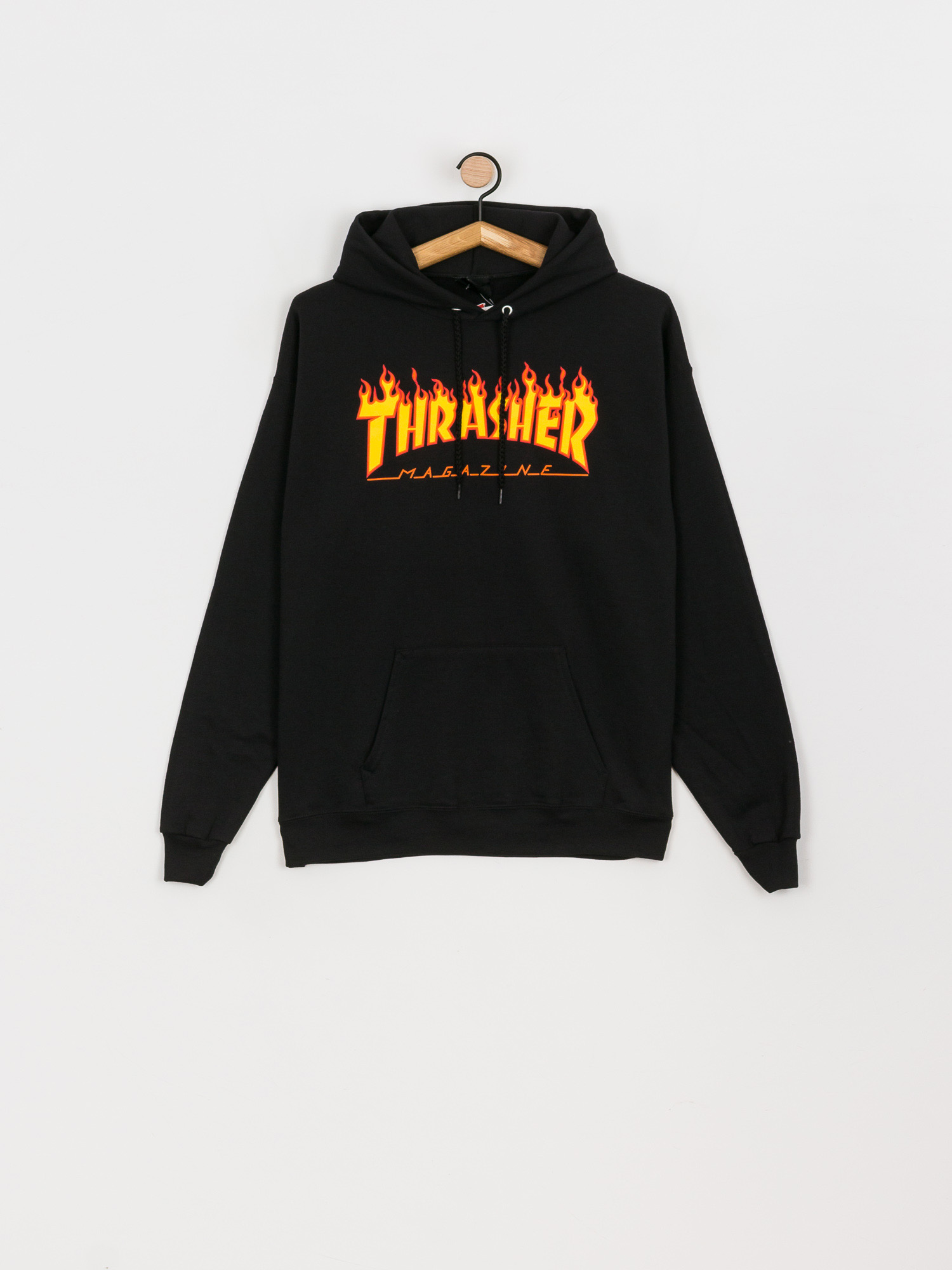 Thrasher Hoodie Flame HD Wmn black (black)
