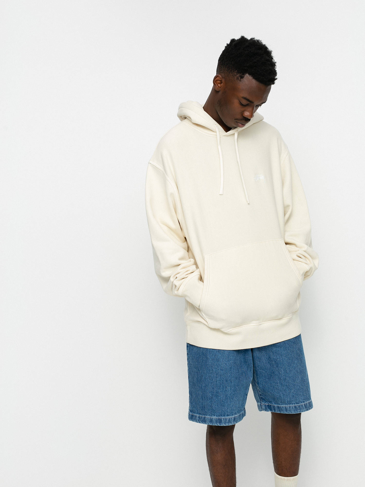 Stussy Stock Logo HD Hoody (oatmeal)