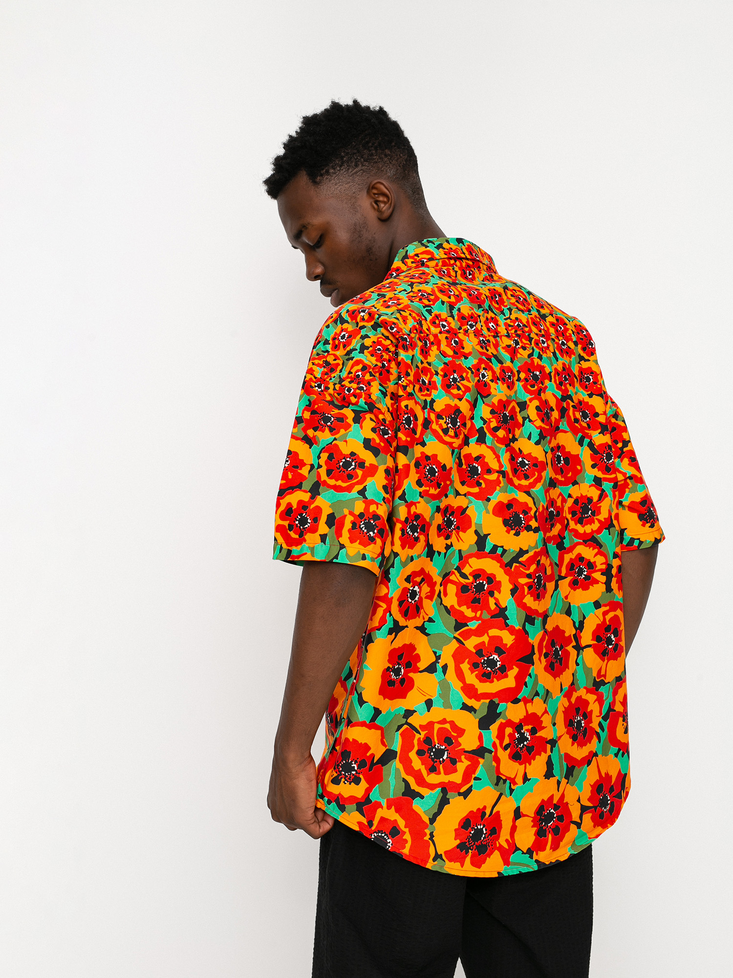 STUSSY ステューシー シャツ 長袖 メンズ Water Color Poppy