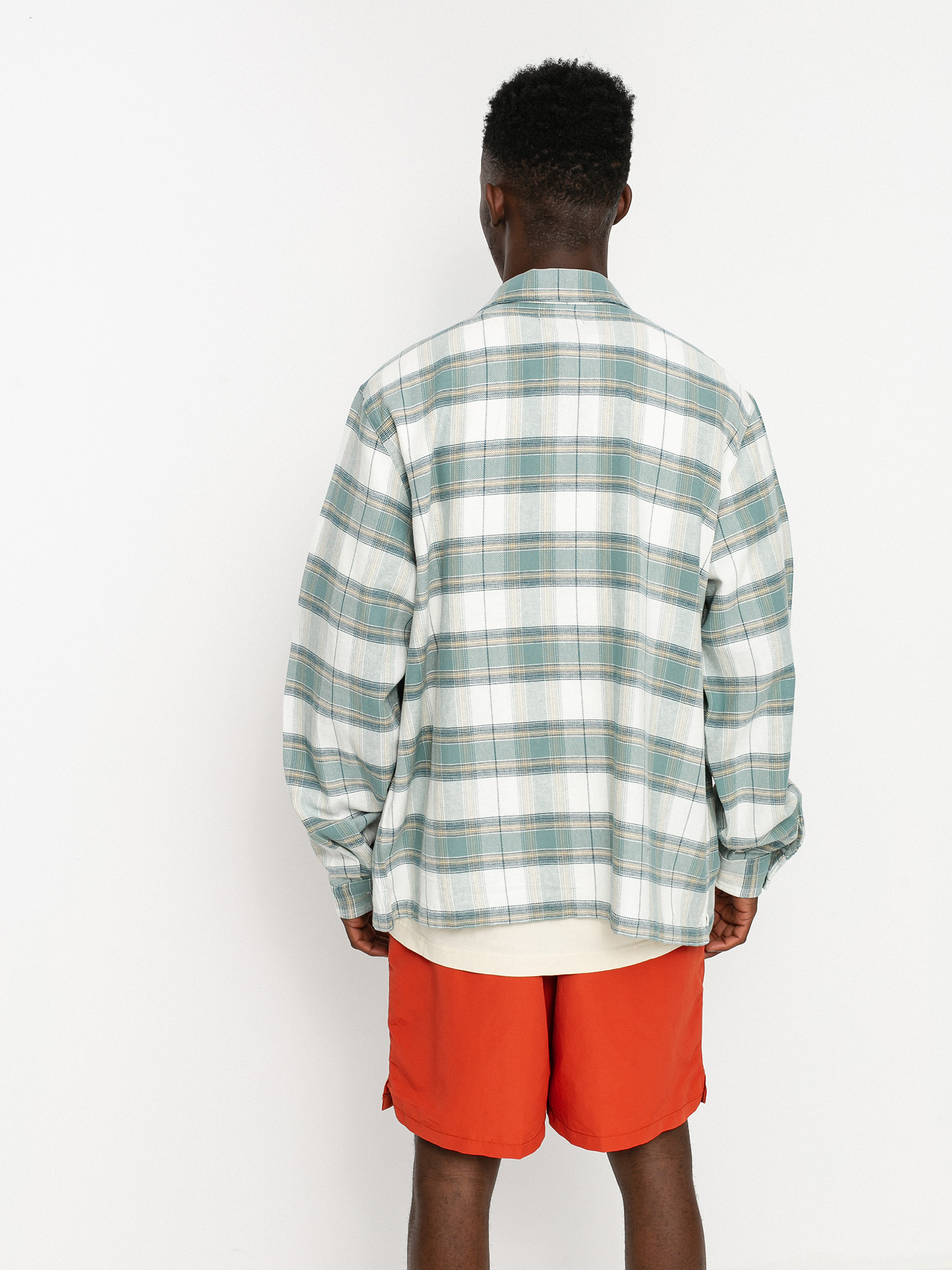 Stussy Heritage Plaid Zip Shirt (green)