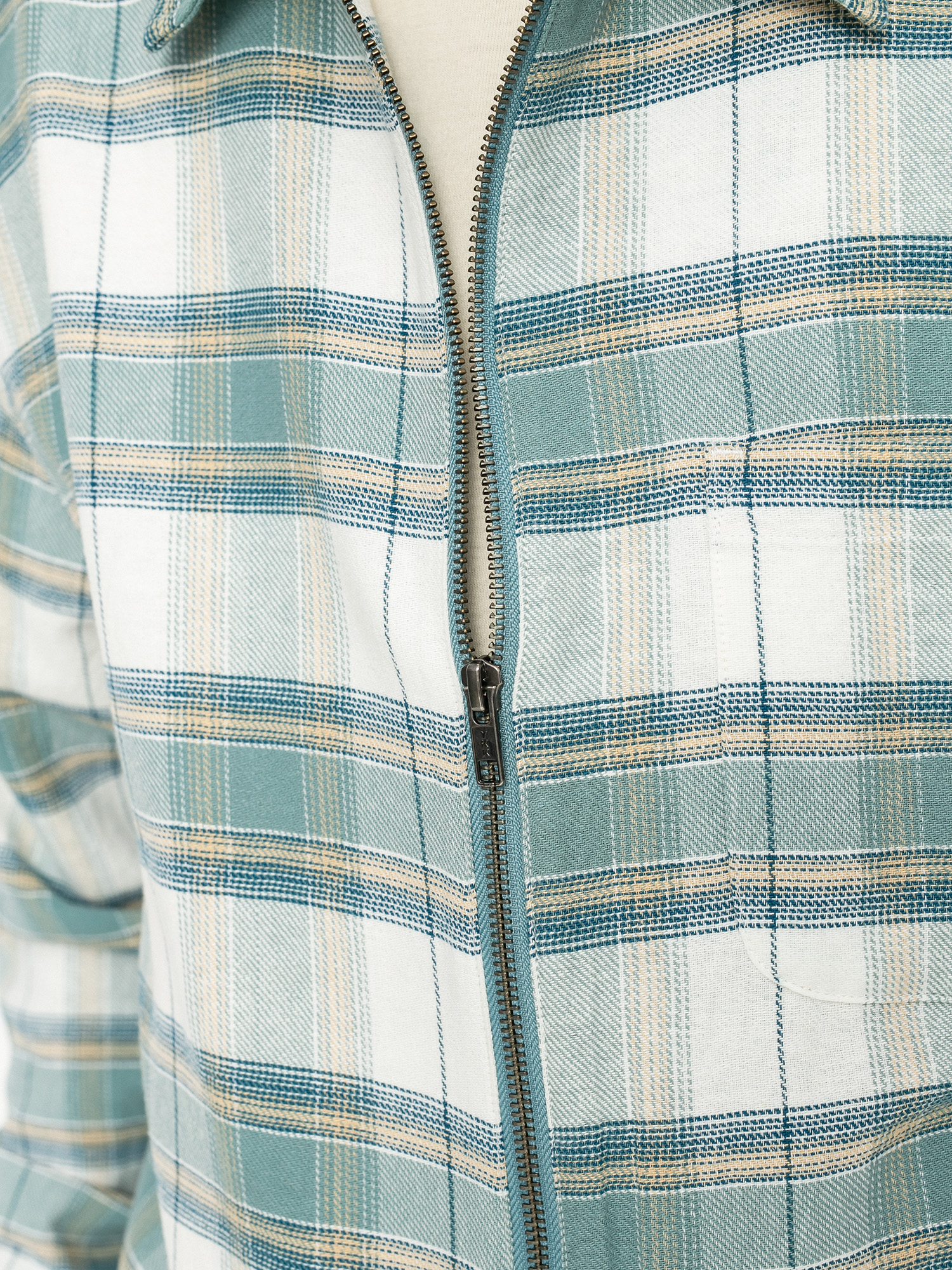 Stussy Heritage Plaid Zip Shirt (green)