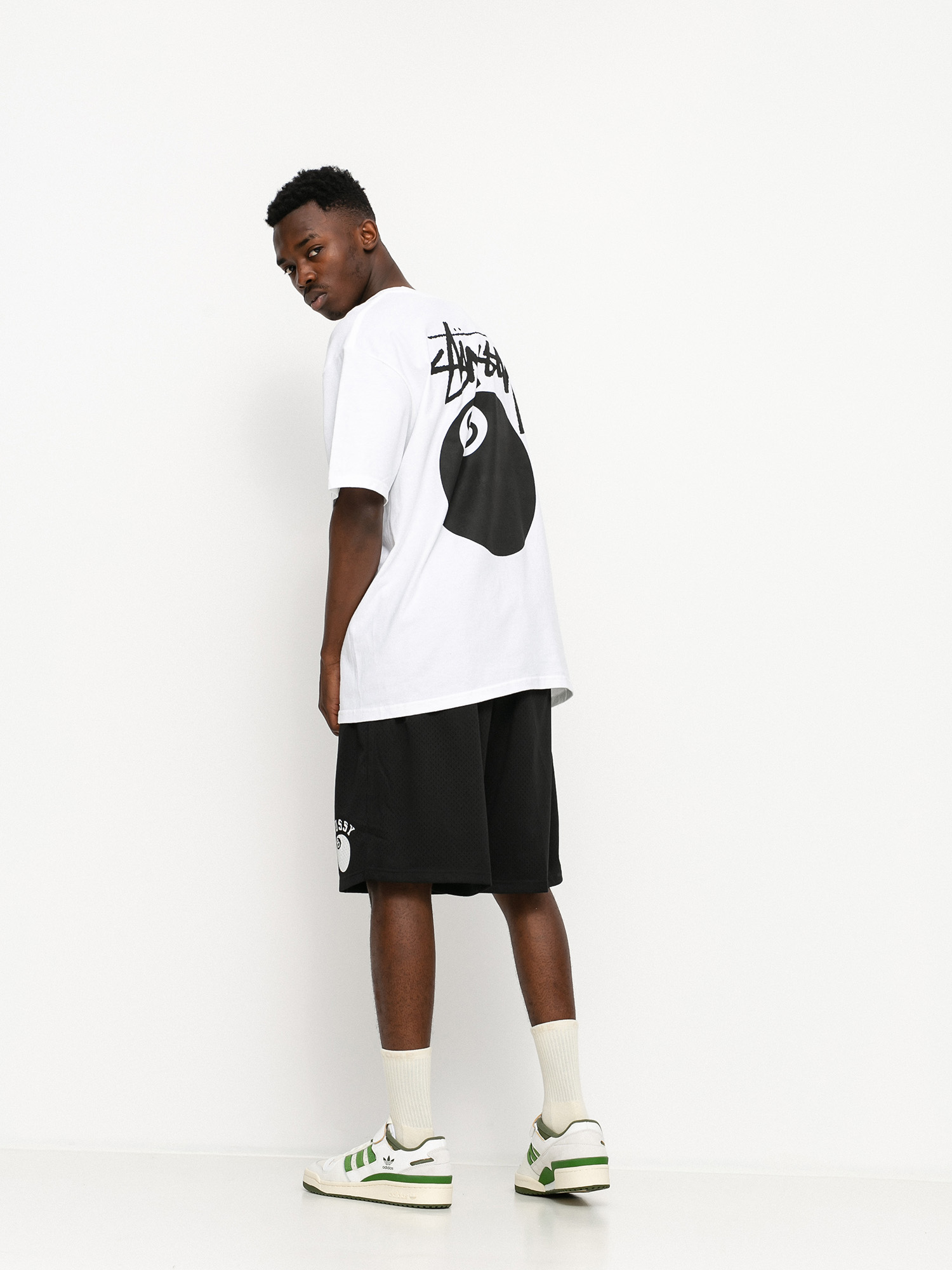 Stussy 8 Ball Mesh Shorts (black)