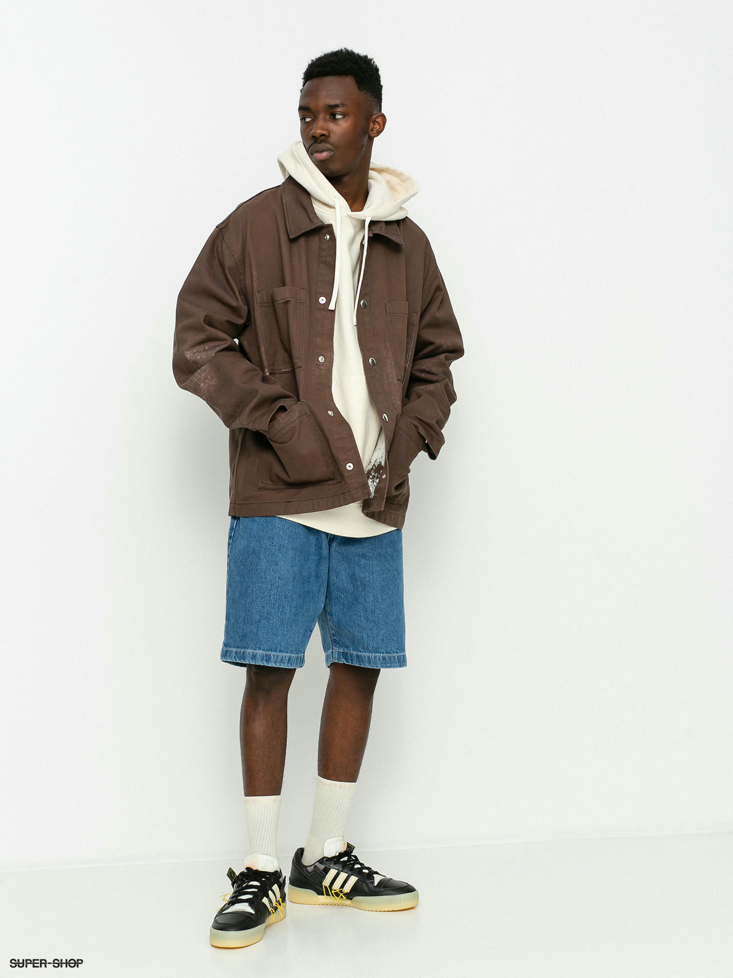 Stussy Spotted Bleach Chore Jacket (brown)