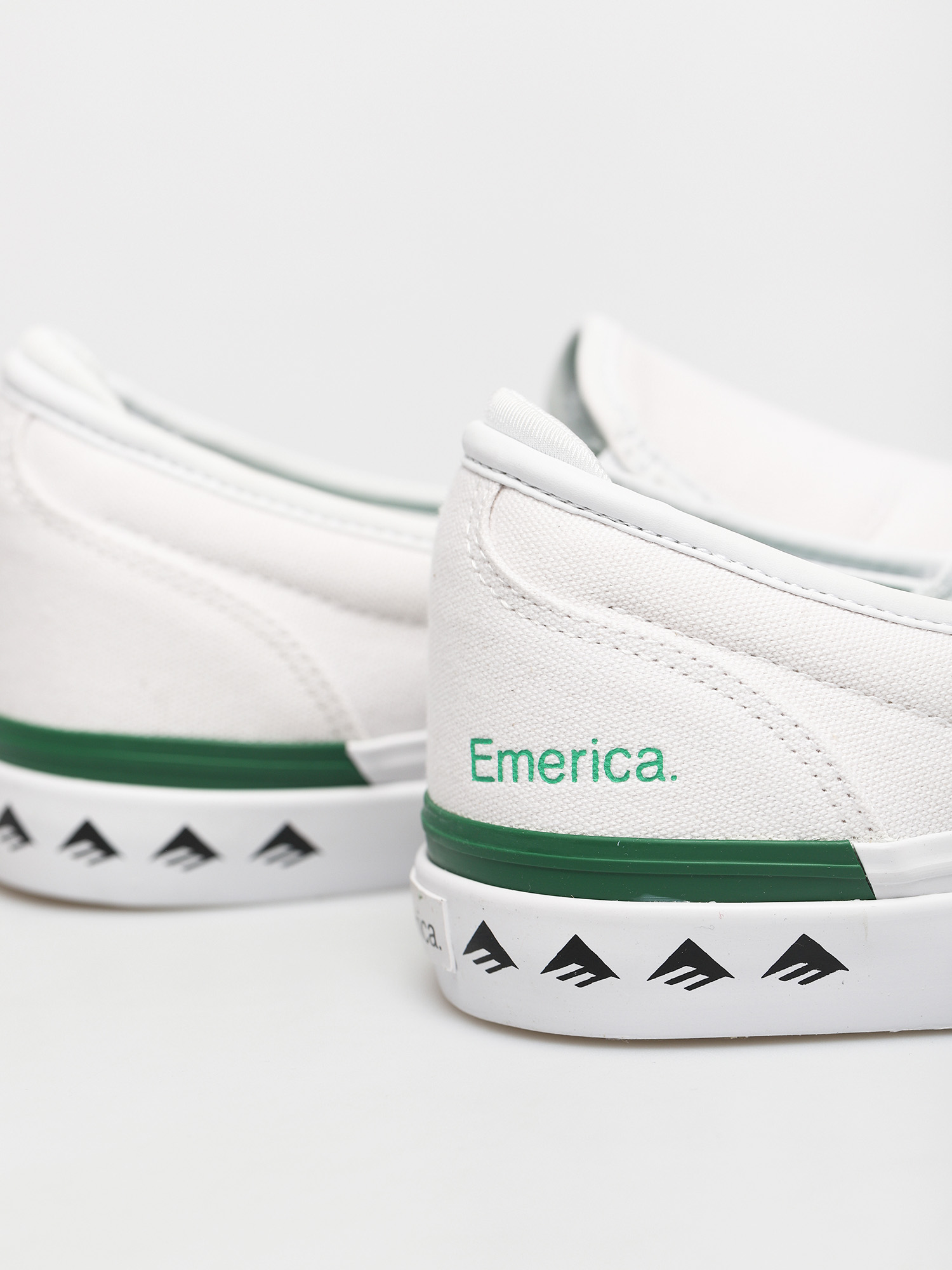 Emerica Wino G6 Slip On Shoes (white/green)