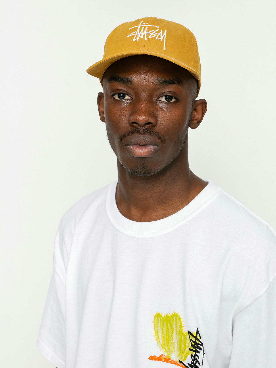 Stussy Bio Washed Big Logo Low Pro Cap (gold)