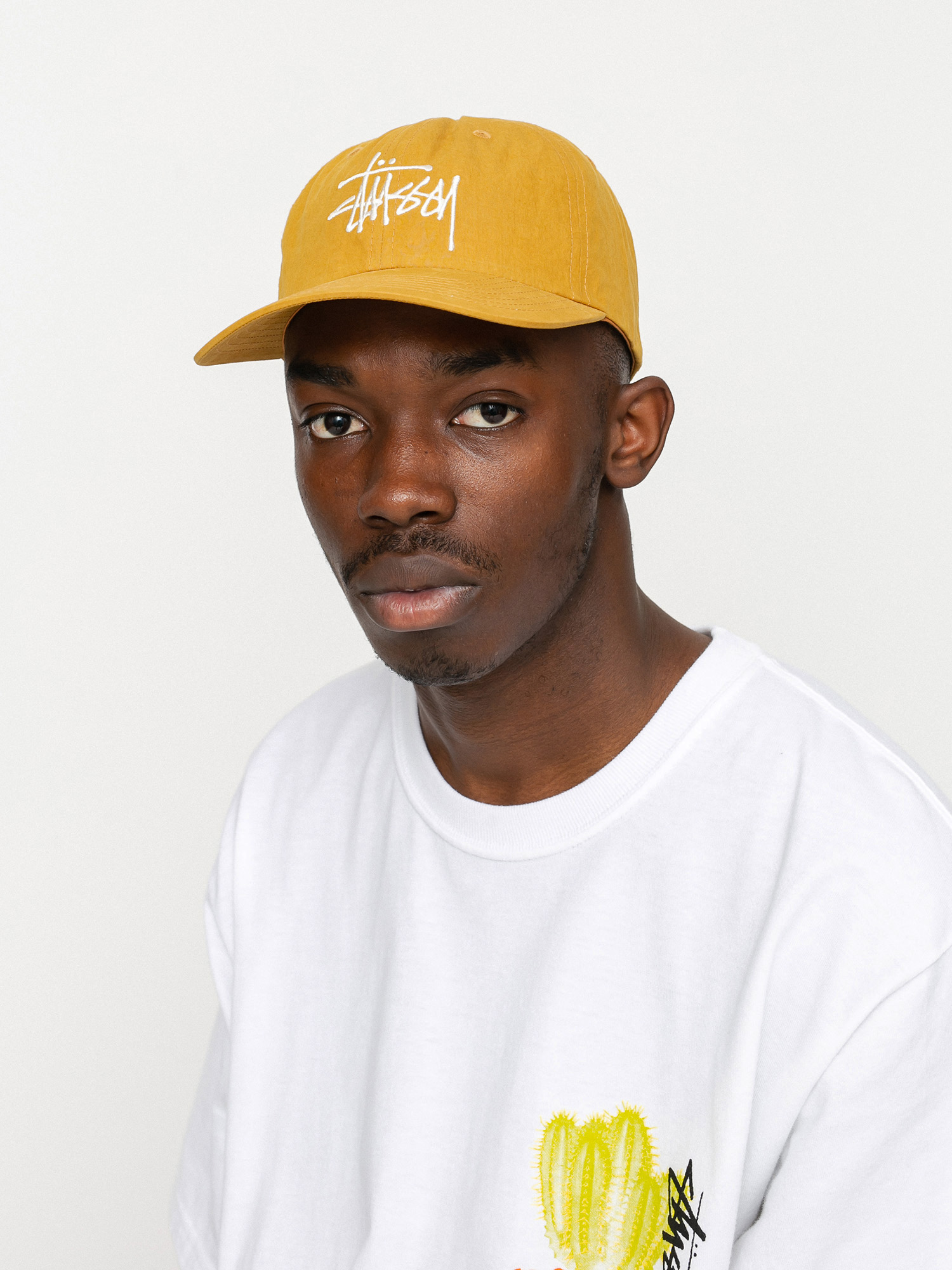 Stussy Bio Washed Big Logo Low Pro Cap (gold)