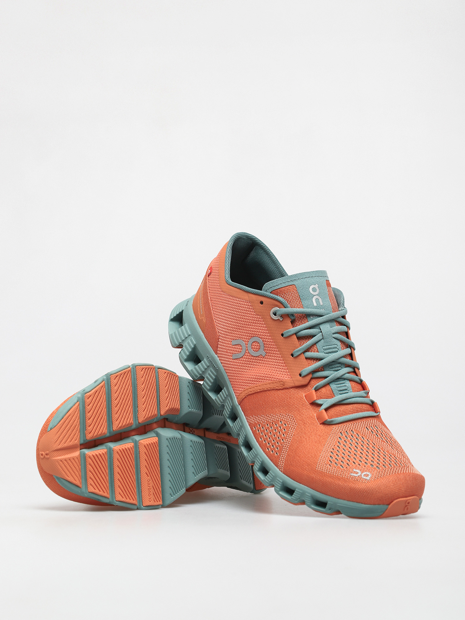 On Running Cloud X Schuhe (orange/sea)