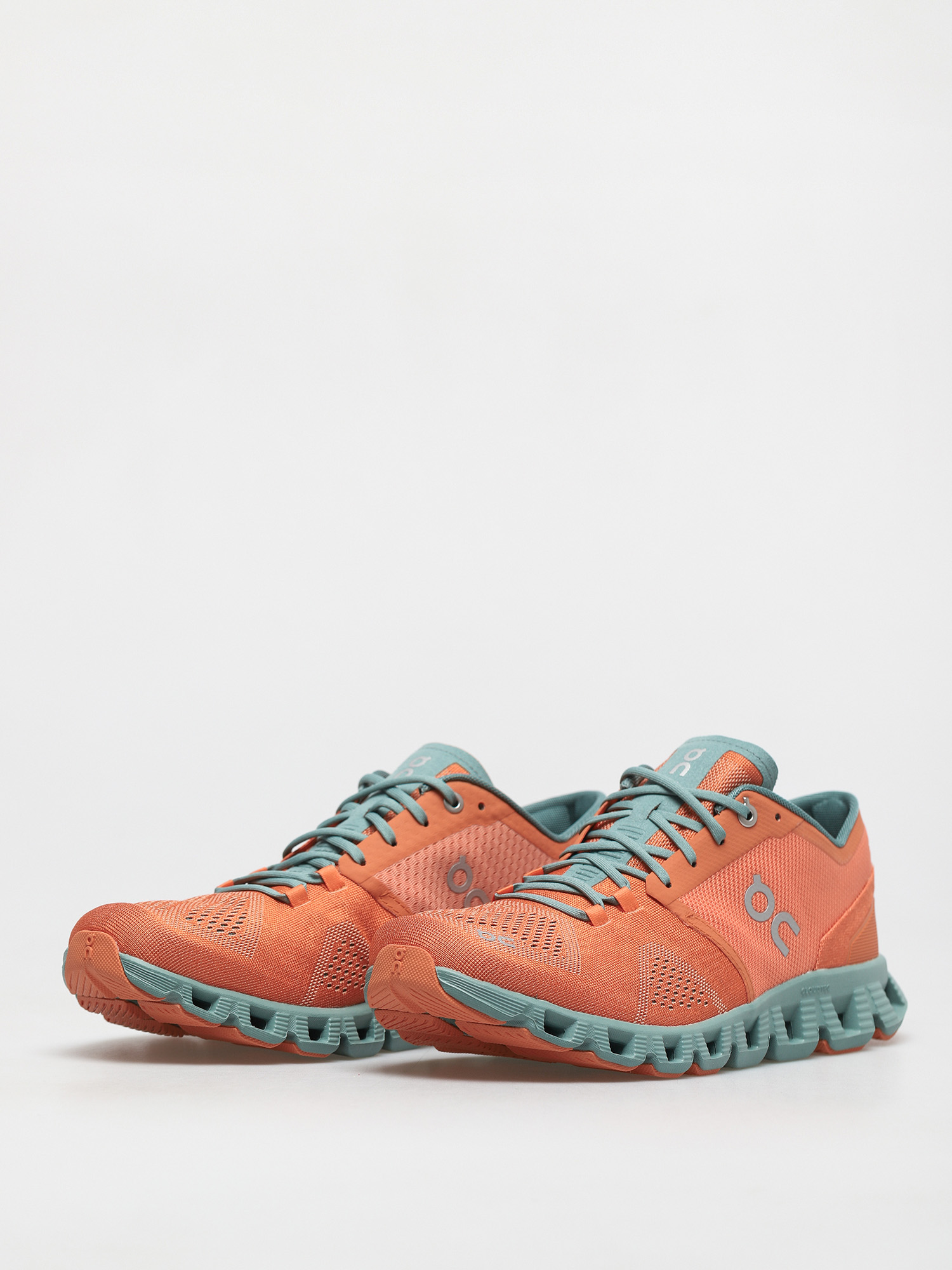 On Running Cloud X Schuhe (orange/sea)