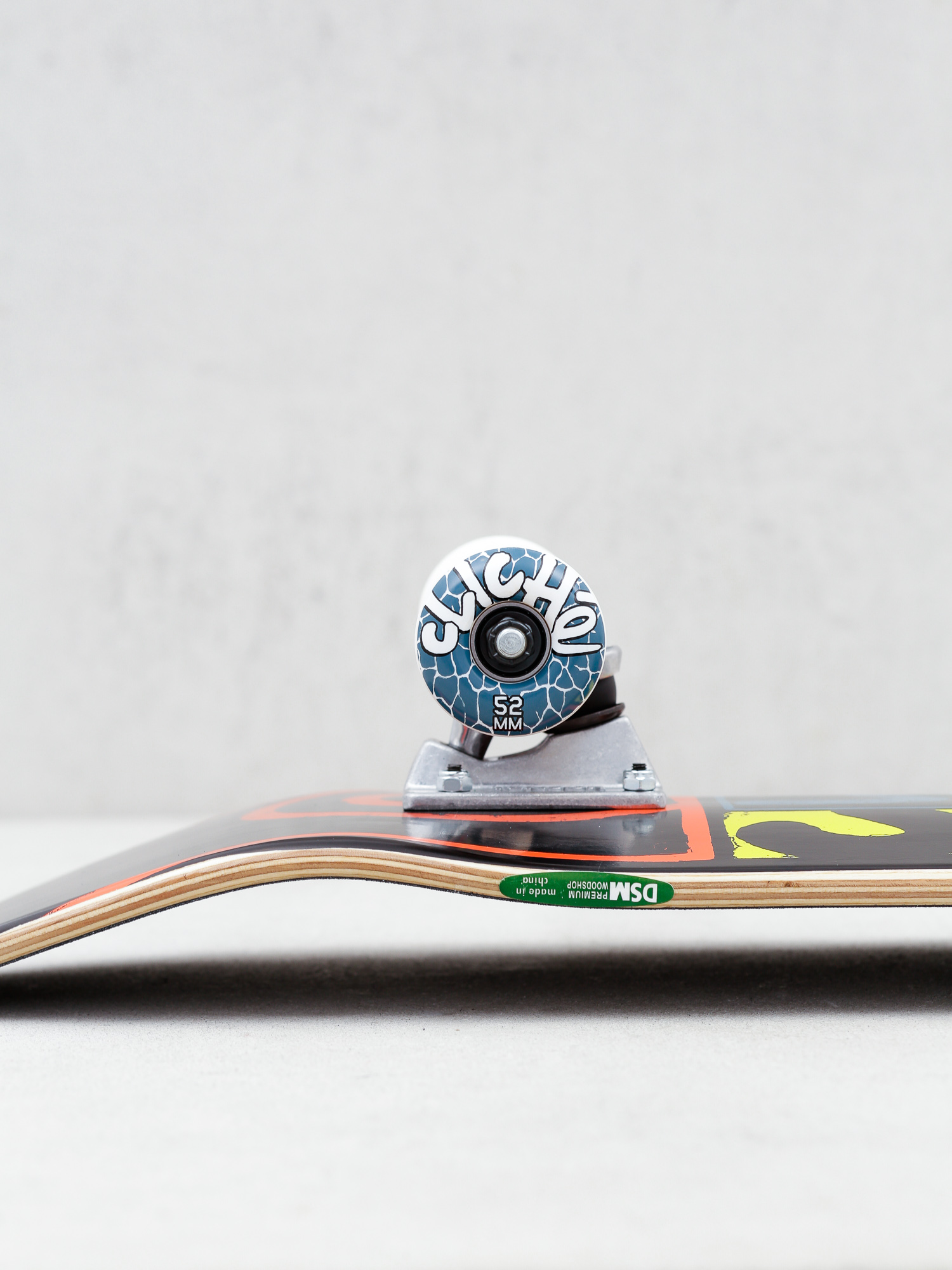 Cliche Letter Press Skateboard (black/multi)
