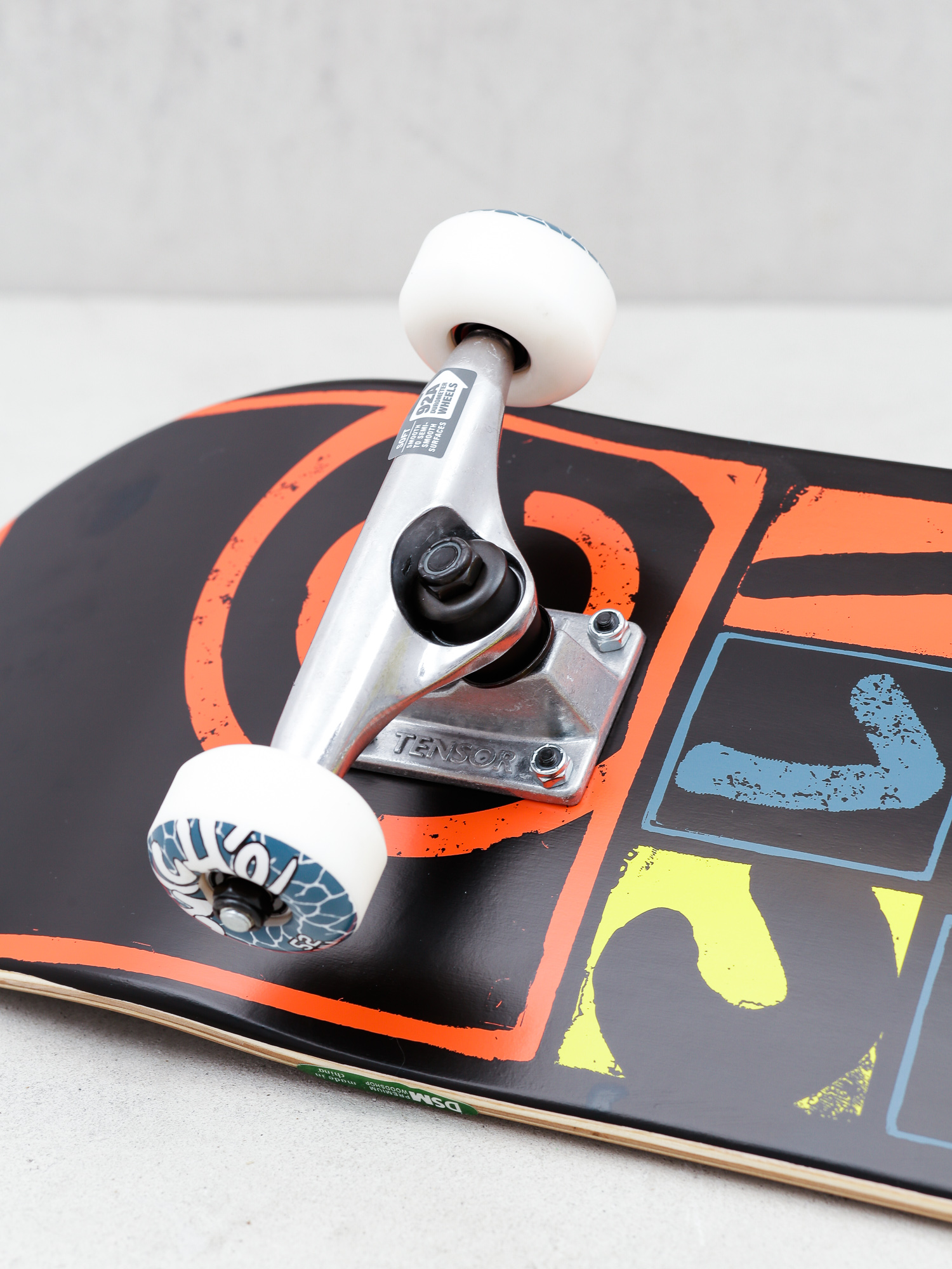 Cliche Letter Press Skateboard (black/multi)