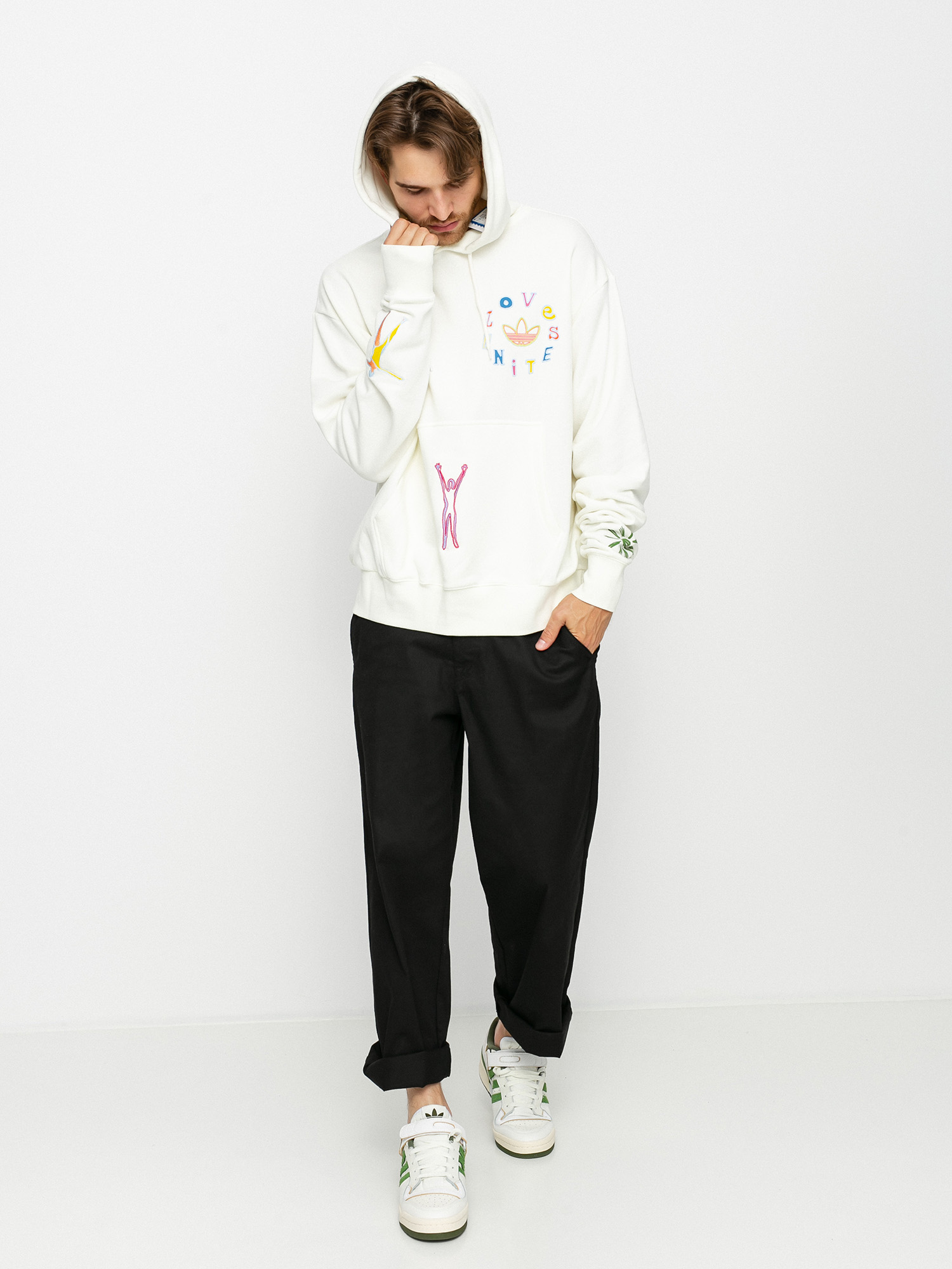 adidas Originals Love Unites HD Hoodie (owhite/multco)