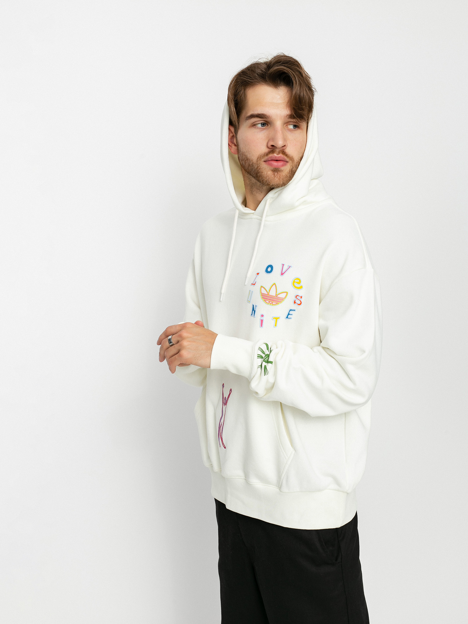 adidas Originals Love Unites HD Hoodie (owhite/multco)