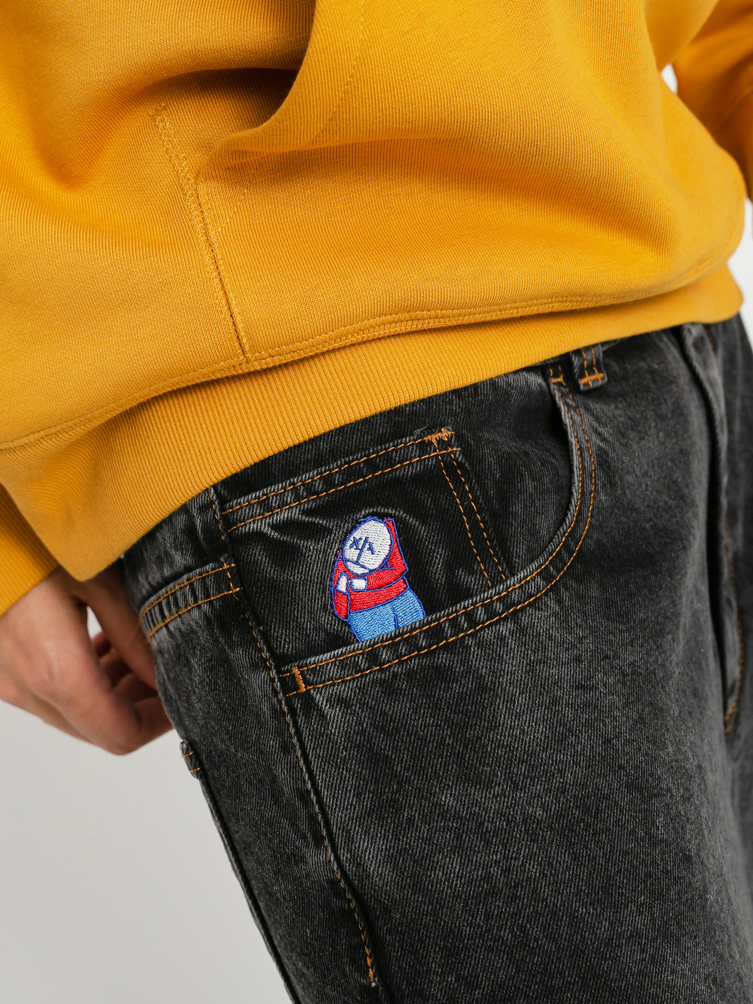 Polar Skate Big Boy Jeans Pants - black (washed black)