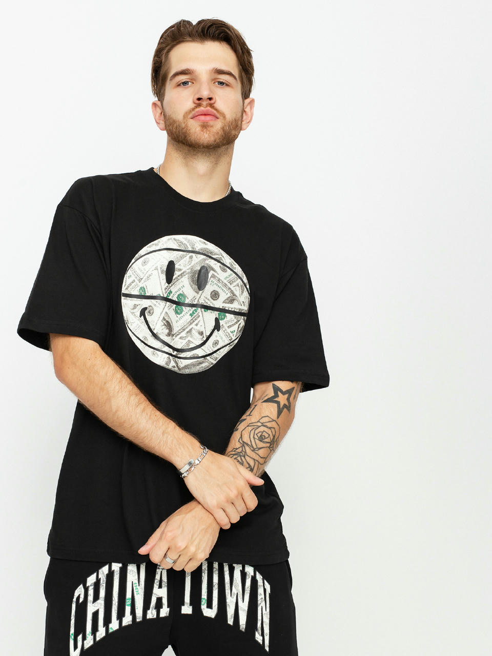 Chinatown Market Smiley Money Ball T-shirt (black)