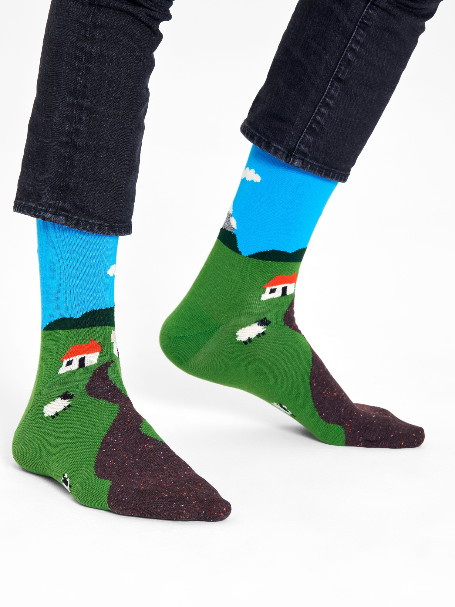 Happy Socks Little House On The Moorland Socks (blue/green)