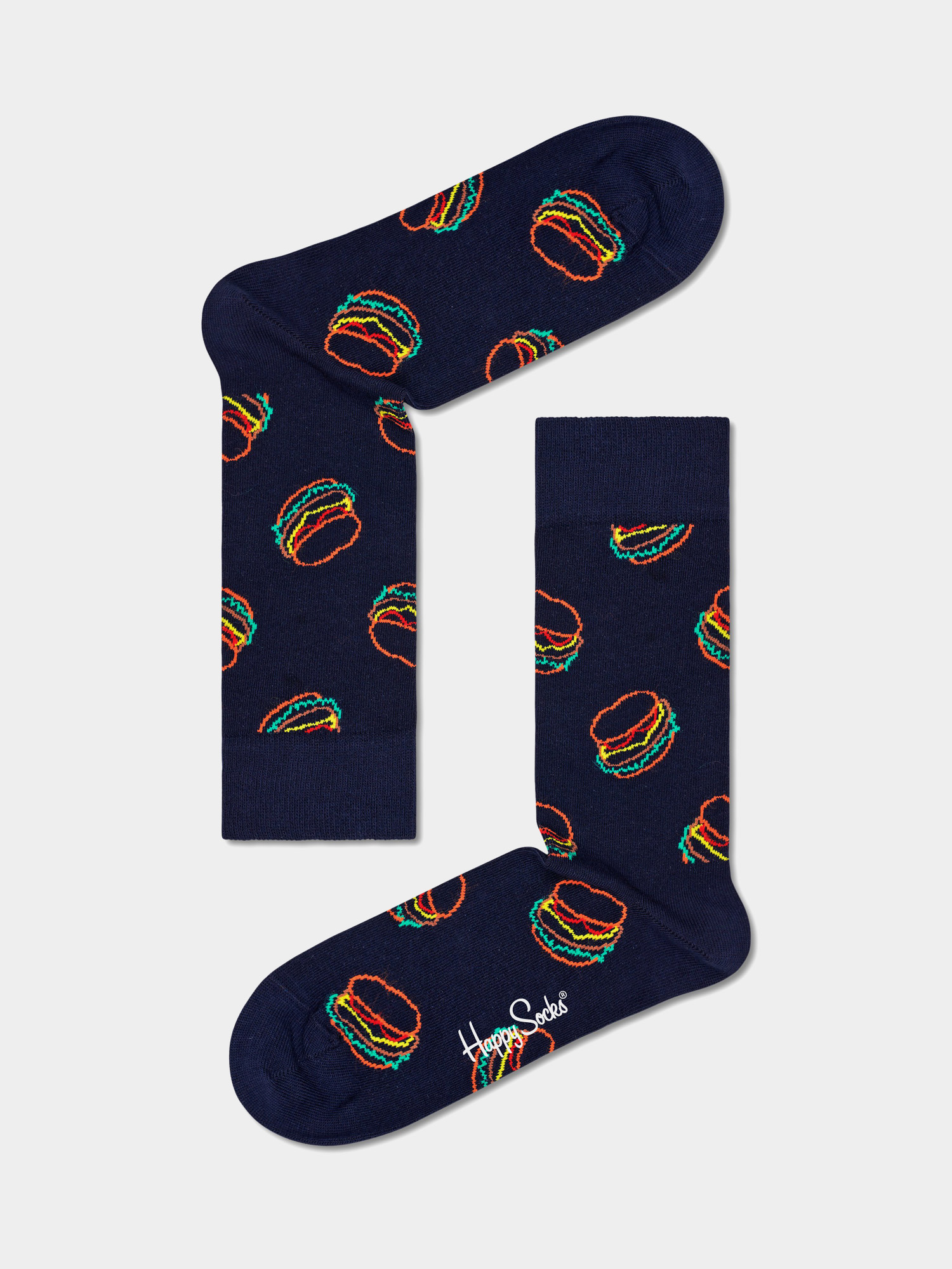 Happy Socks Lunch Time Socks (black)