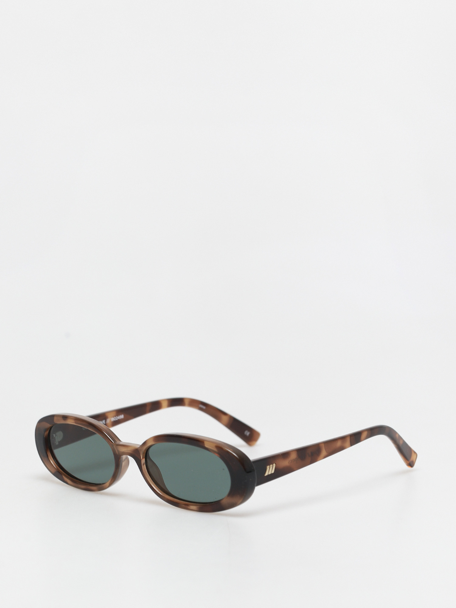 Le Specs Brown Patterned Sunglasses Le Specs Outta Love Caramel Female Oval Sunglasses | Eyewear  main image 4