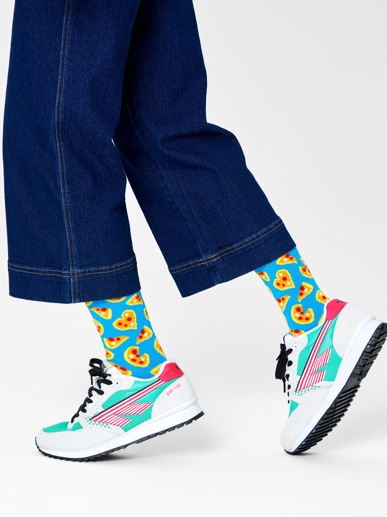 Happy Socks Pizza Love Socks (blue/red)