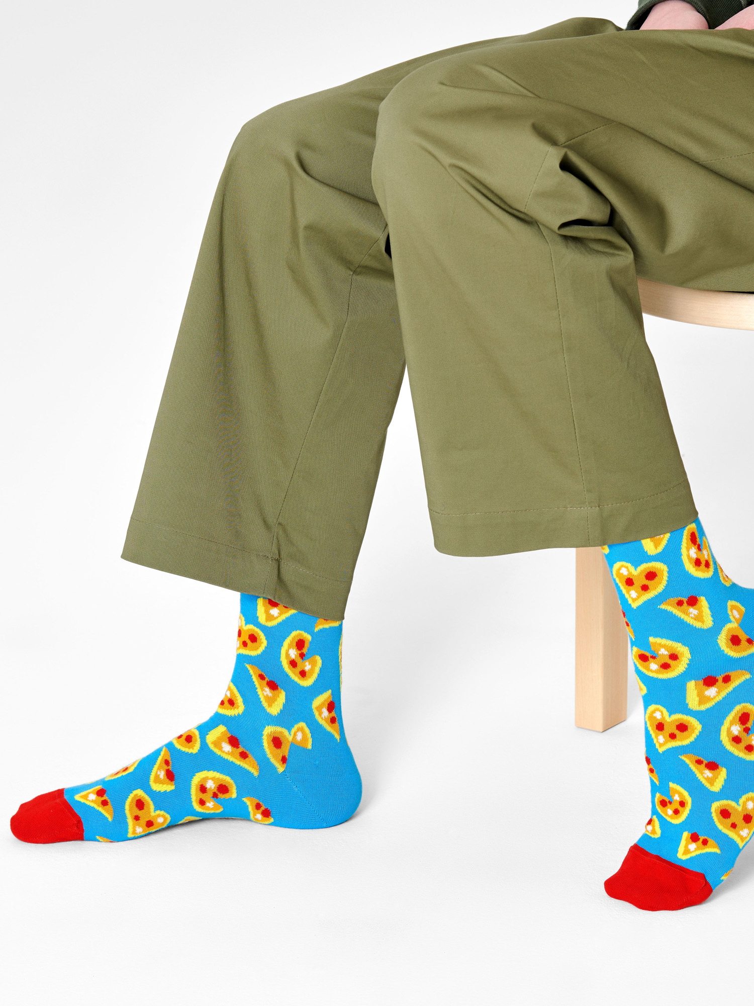 Happy Socks Pizza Love Socks (blue/red)