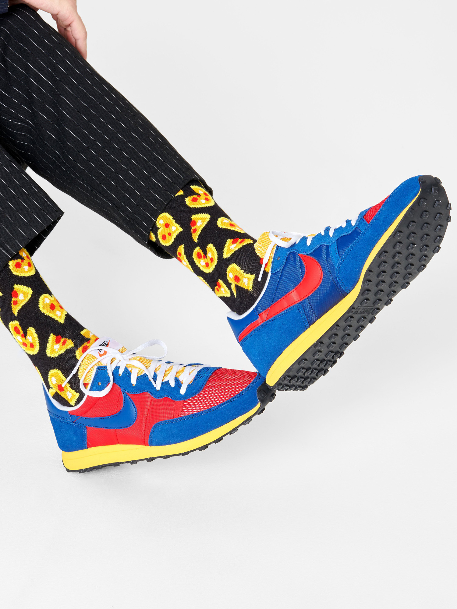 Happy Socks Pizza Love Socken (black/yellow)