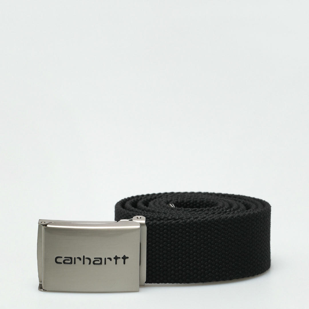 Carhartt WIP Clip Belt Chrome  Black – Page Clip Belt Chrome – Carhartt  WIP USA