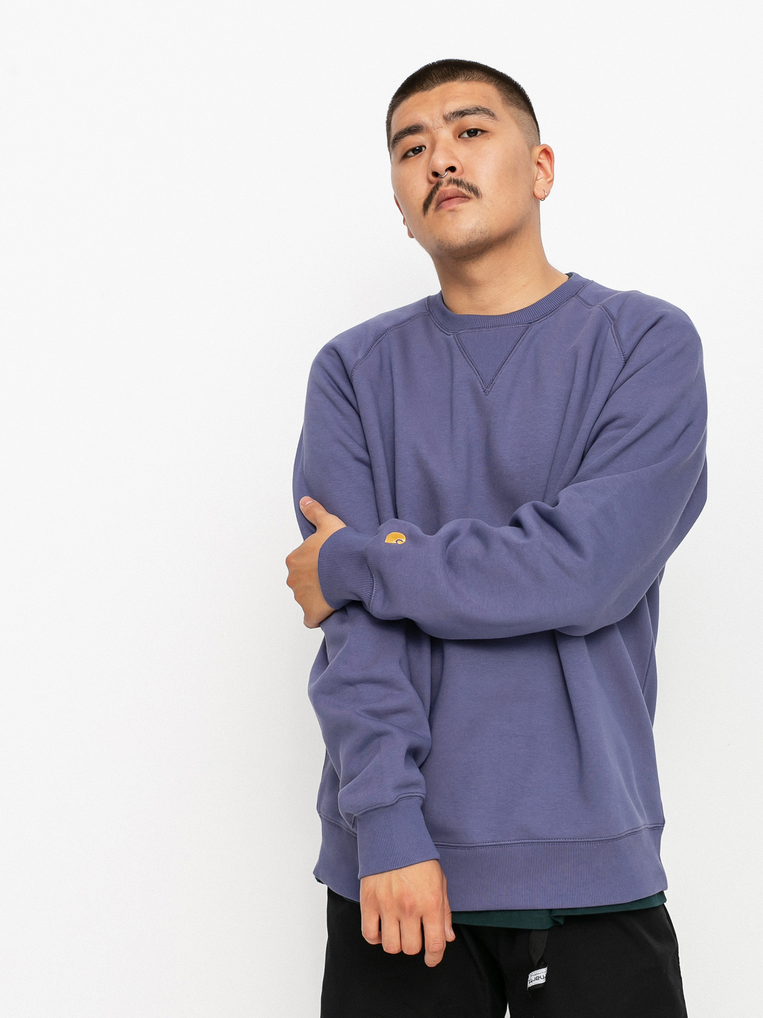 Carhartt WIP Chase Sweatshirt (cold viola/gold)