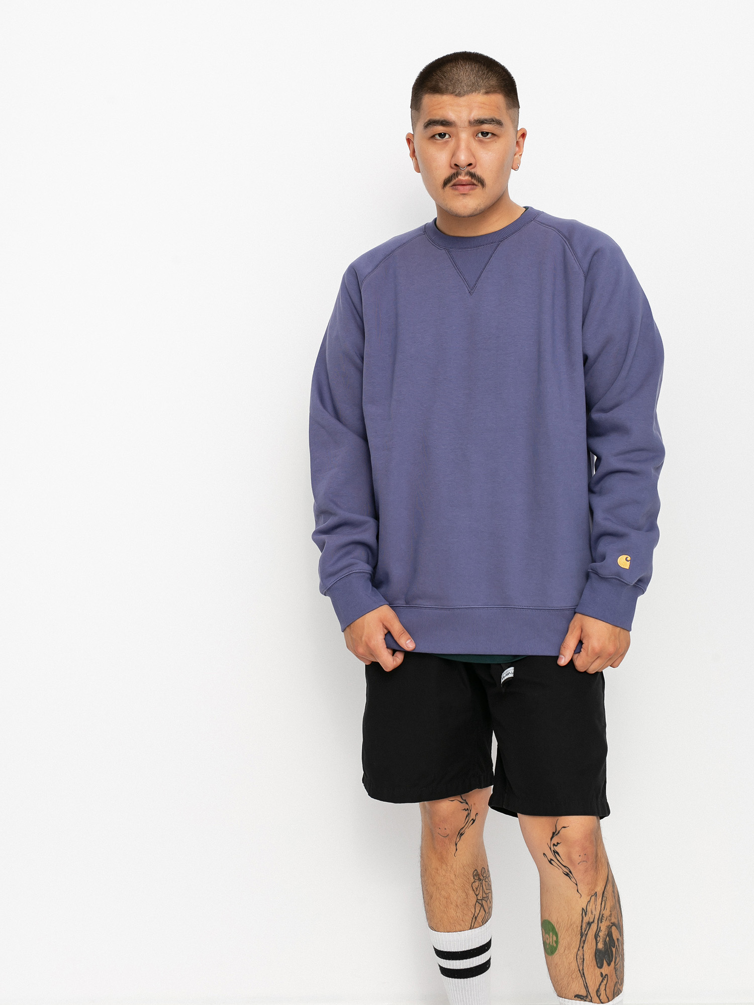 Carhartt WIP Chase Sweatshirt (cold viola/gold)